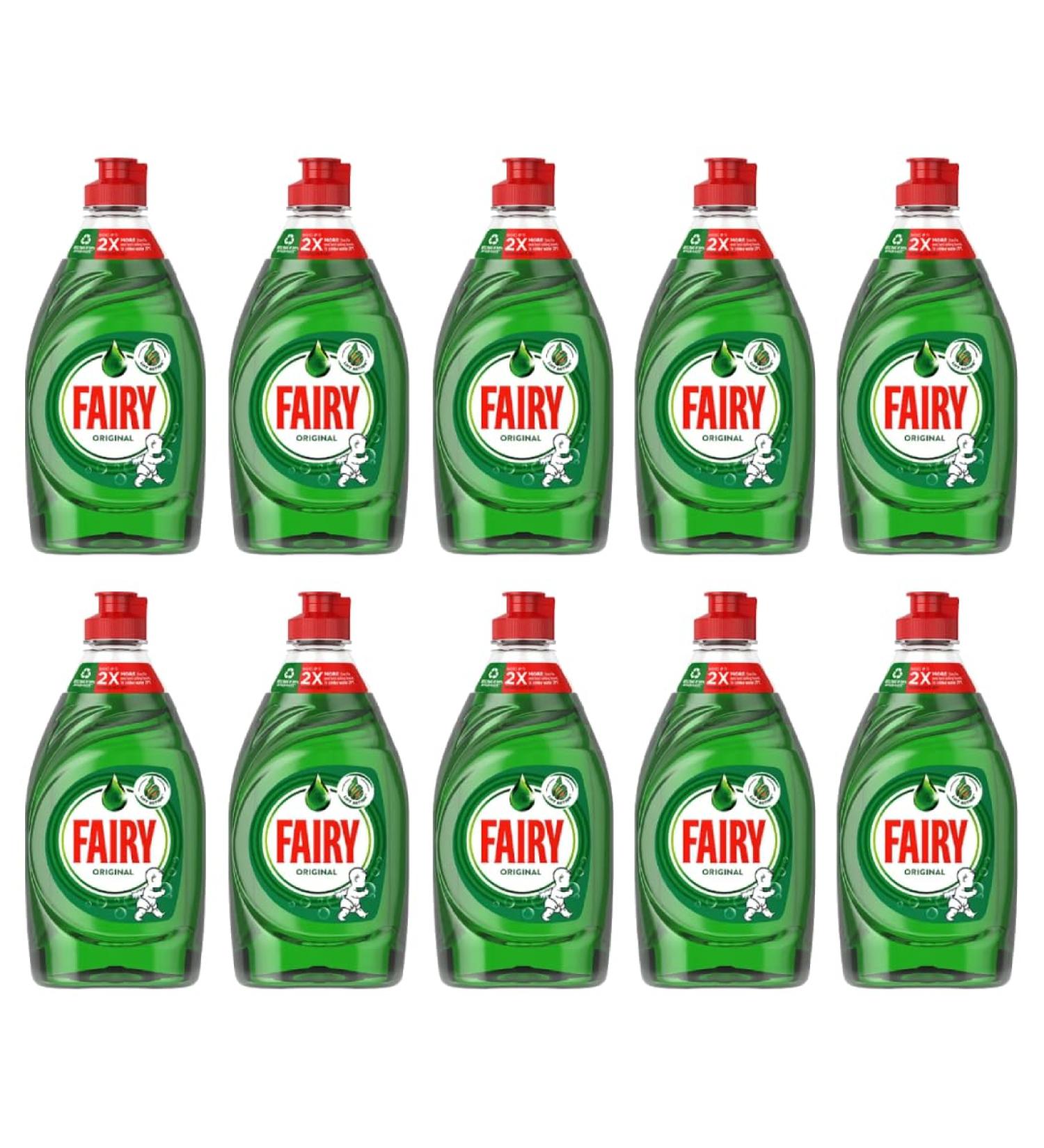 Fairy Original Washing Up Liquid 320ml Box Of 10 - Buy Online on GoSupps.com