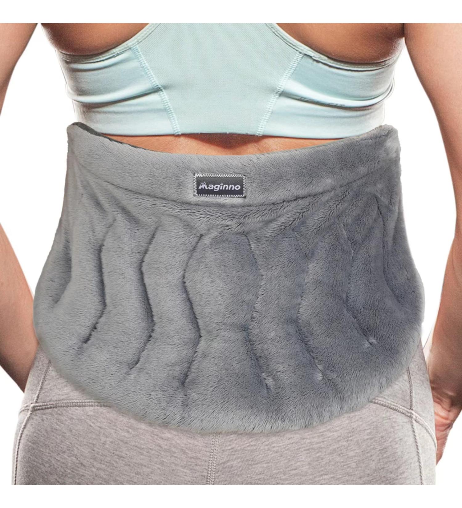 Maginno Microwave Heating Pad for Back Pain Relief and Cramps - Lavender Aroma - 100% Herbs & Clay - Moist Therapy Pack for Lumbar, Waist, Stomach, Neck, Shoulder - Weighted Wrap - Warm & Cold Compress - Buy Online on GoSupps.com