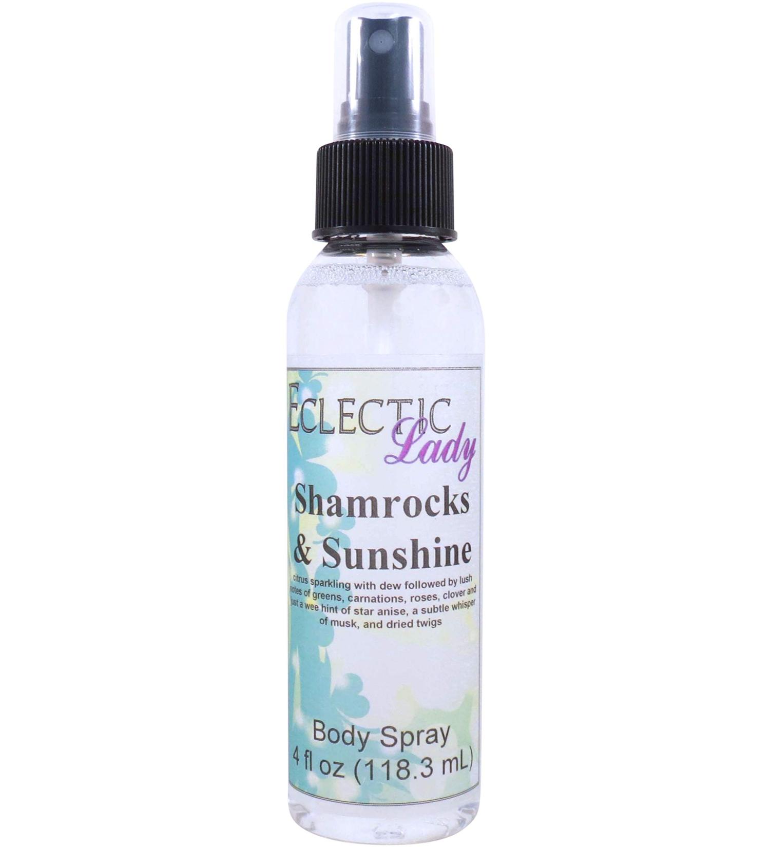 Shamrocks and Sunshine Body Spray (Double Strength) 8 ounces Body Mist for Women with Clean Light & Gentle Fragrance Long Lasting Perfume with Comforting Scent for Men & Women Cologne with Soft 8 Fluid Ounces (Double Strength) - Buy Online on GoSupps.com