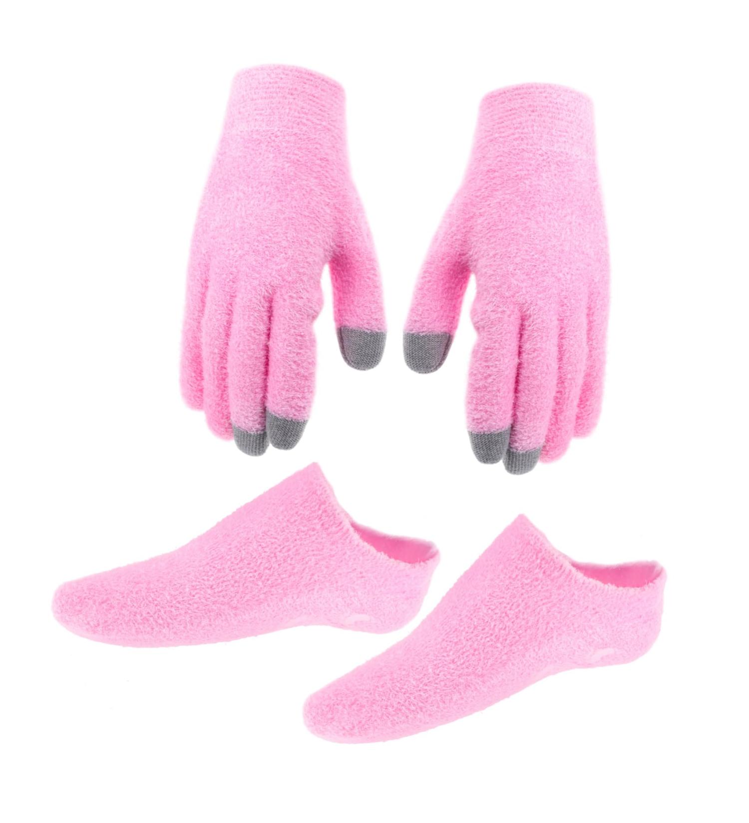 FOMIYES 1 Set Gloves and Foot Mask Set Socks for Women Moisturizing Socks and Gloves Moisturizing Gloves Overnight Moisturizing Gloves and Socks Nursing Kit Hand Women's Fabric Pink 20.00X15.00X1.20CM - Buy Online on GoSupps.com