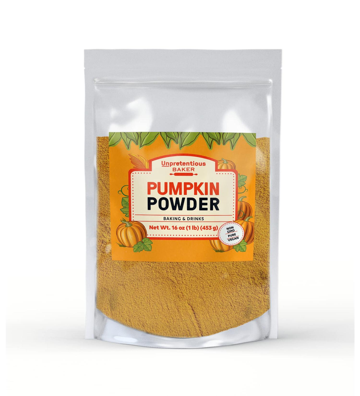 Pumpkin Powder 1 lb - Baking & Food Additive Superfood by Unpretentious Baker - Buy Online on GoSupps.com