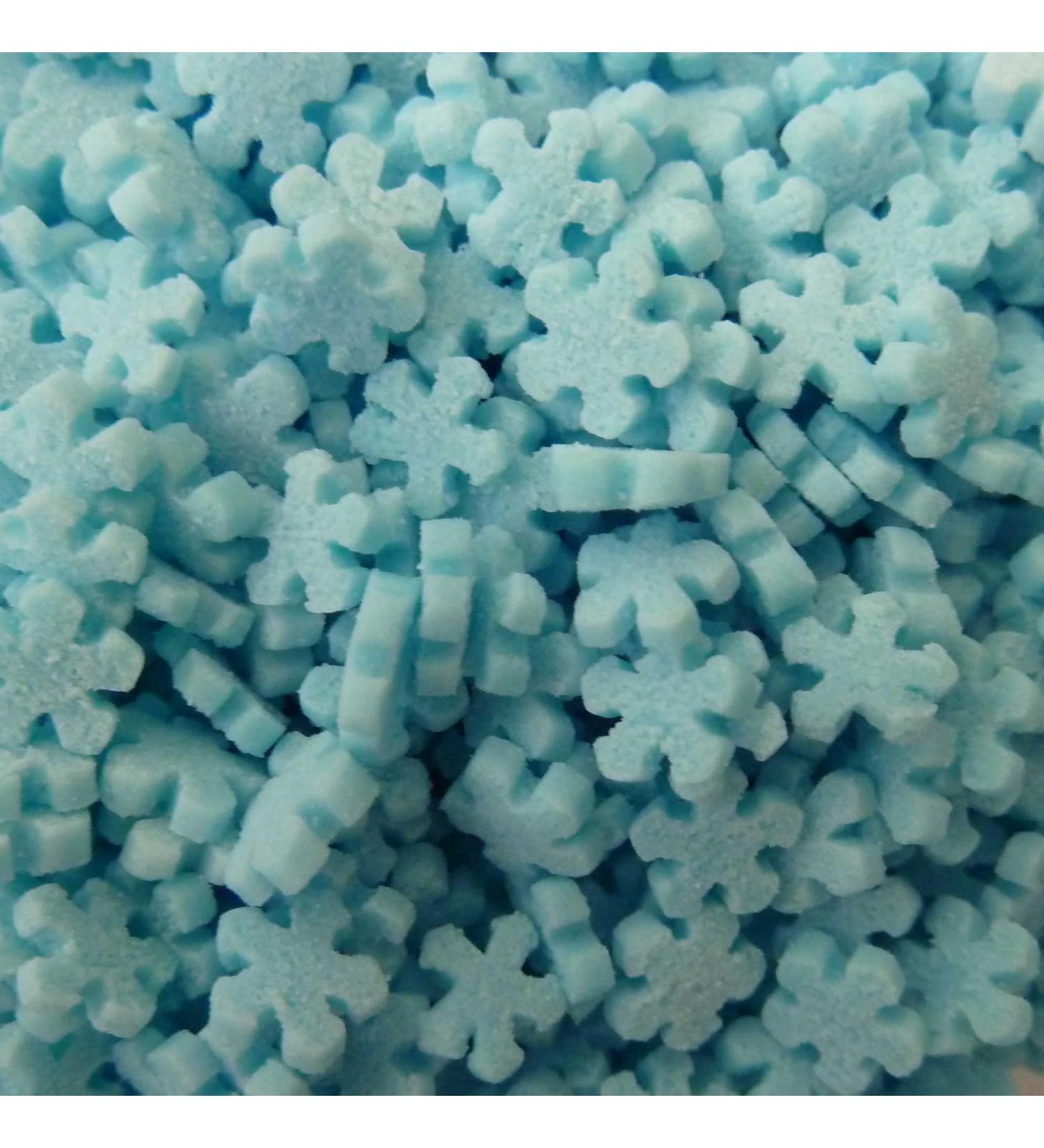Christmas Ice Blue Mini Snowflake Sugar Shapes Cake Topper Sprinkles - 25g Edible Festive Decorations - Buy Online on GoSupps.com