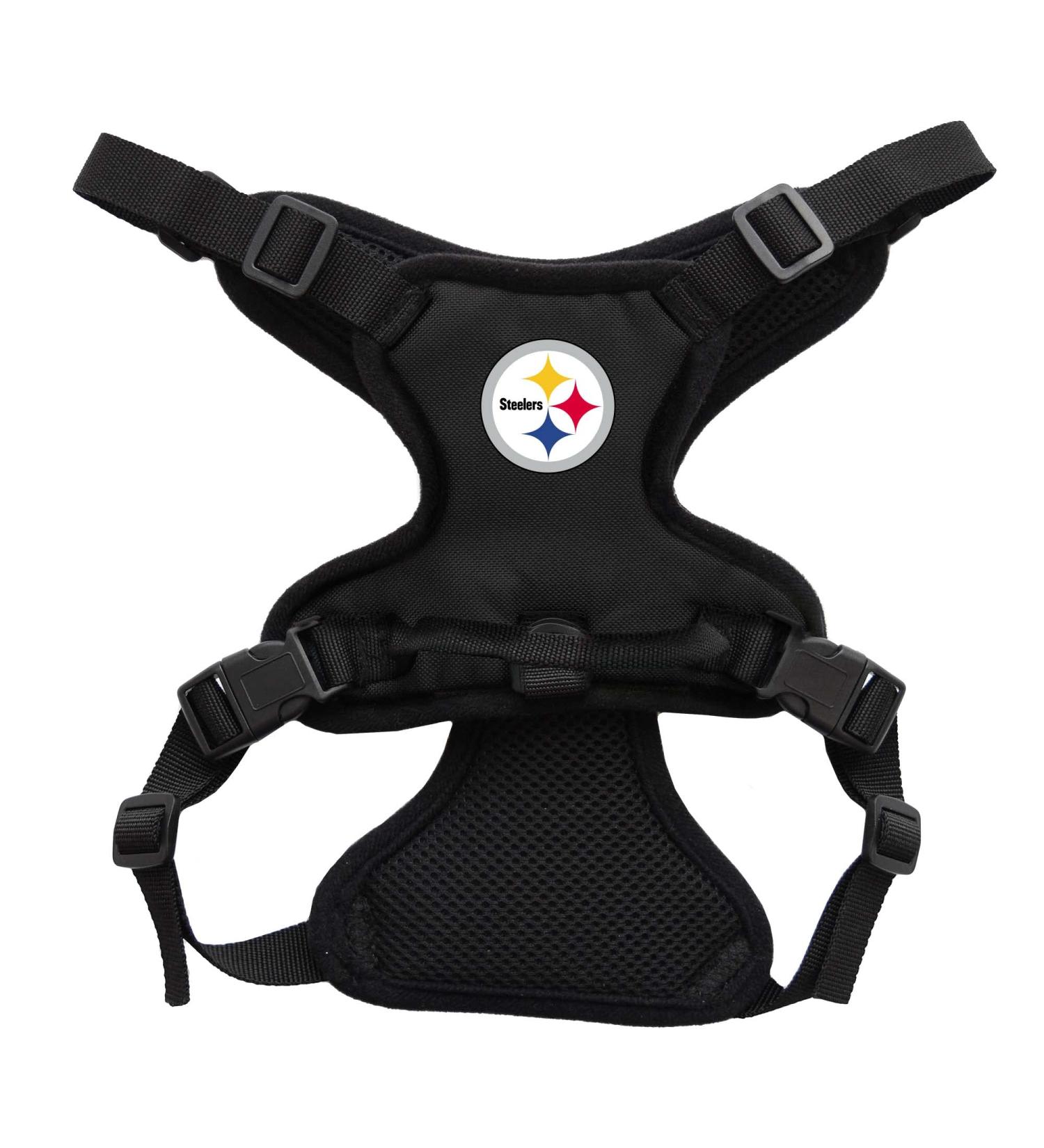Littlearth NFL Pittsburgh Steelers Front Clip Pet Harness - Team Color Large - Buy Online on GoSupps.com