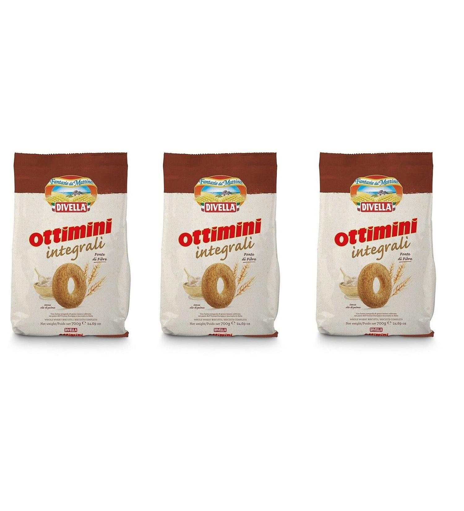  Divella Divella Ottimini Integrali Cork Biscuits with Solid Grain Flour 700 g Biscuits Cookies Set of 3 - Buy Online on GoSupps.com