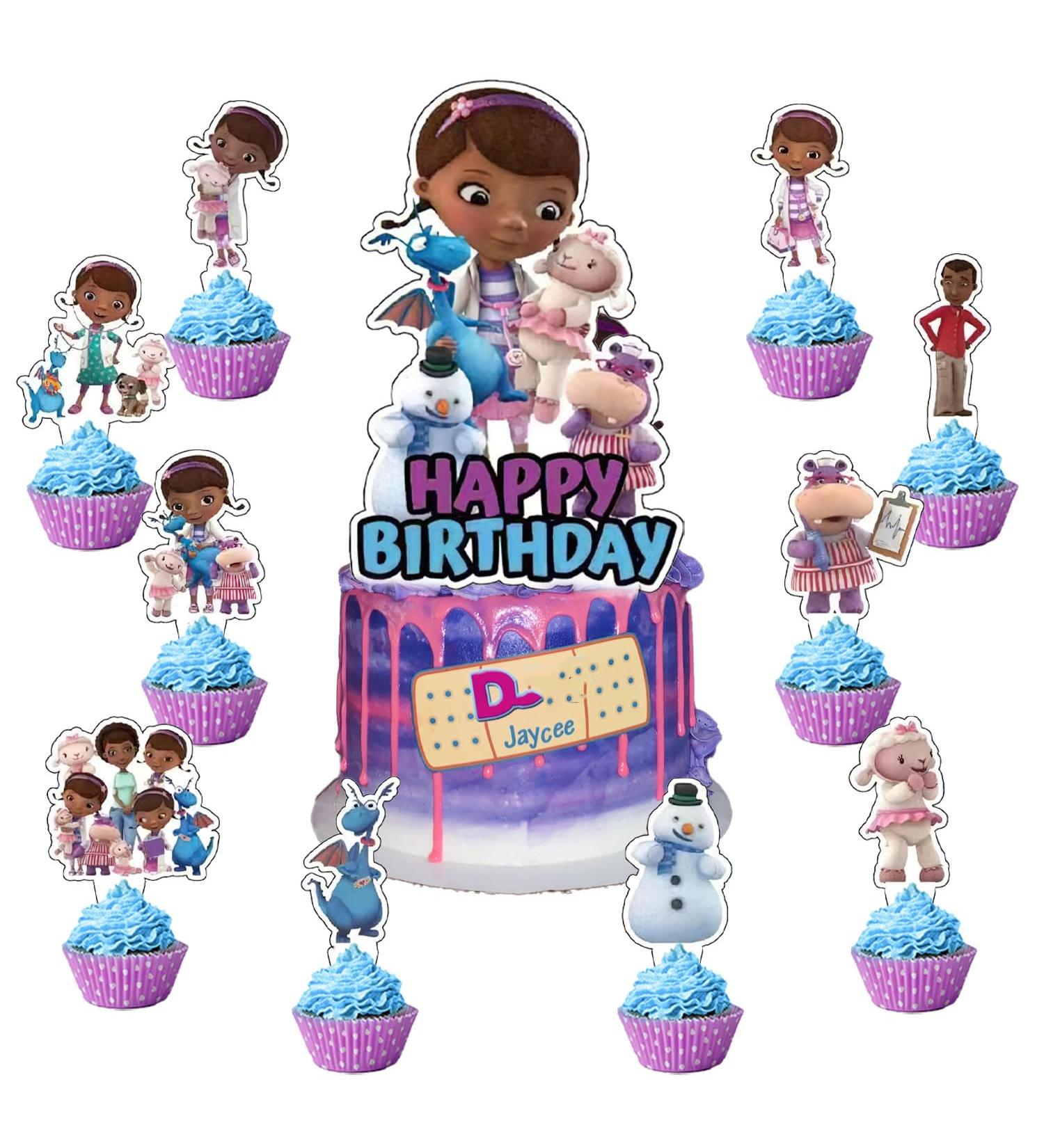 37Pcs Doc McStuffins Party Cake&Cupcake Toppers for Birthday Party Supplies Boys' Theme Birthday Party Decoration - Buy Online on GoSupps.com