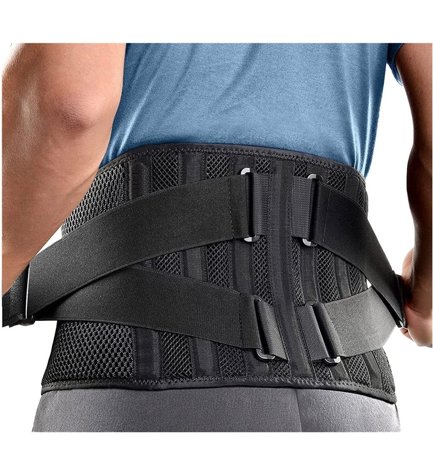 Back Support Belt for Men and Women Lower Back Brace for Pain Relief Breathable Lumbar Brace for Heavy Lifting Herniated Disc Sciatica Scoliosis (Size : Large) (Medium) (Large) - Buy Online on GoSupps.com