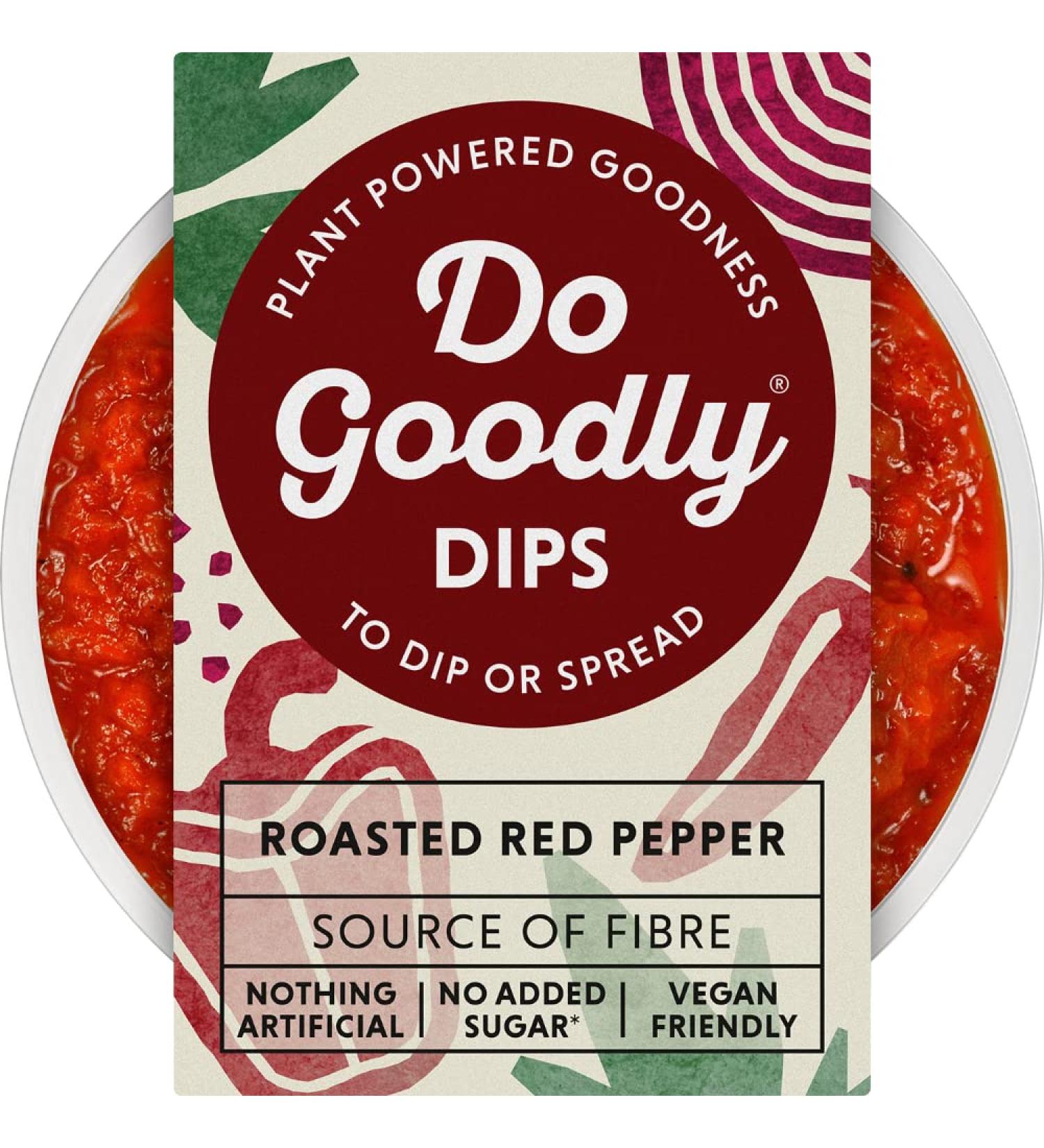DO GOODLY DIPS ROASTED RED PEPPER 150G - 6 Pack