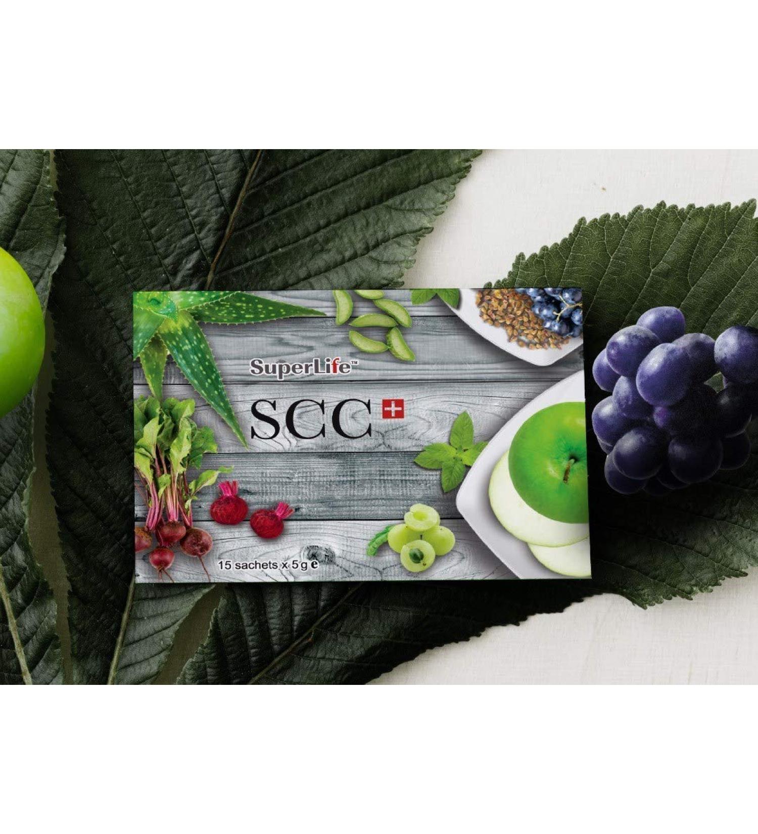 Superlife Colon Care Plus SCC+ Weight Loss Cleanse with Sinetrol, Amla Extract, Beet Root Powder & Slim Tea Detox - 1x15sct - Buy Online on GoSupps.com