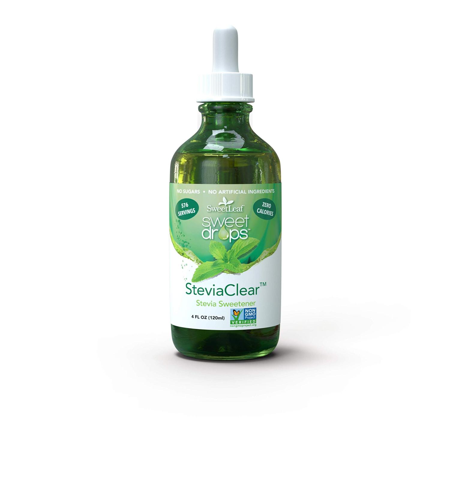 SweetLeaf Sweet Drops Liquid Stevia Sweetener - Stevia Clear - 4 oz - Buy Online on GoSupps.com