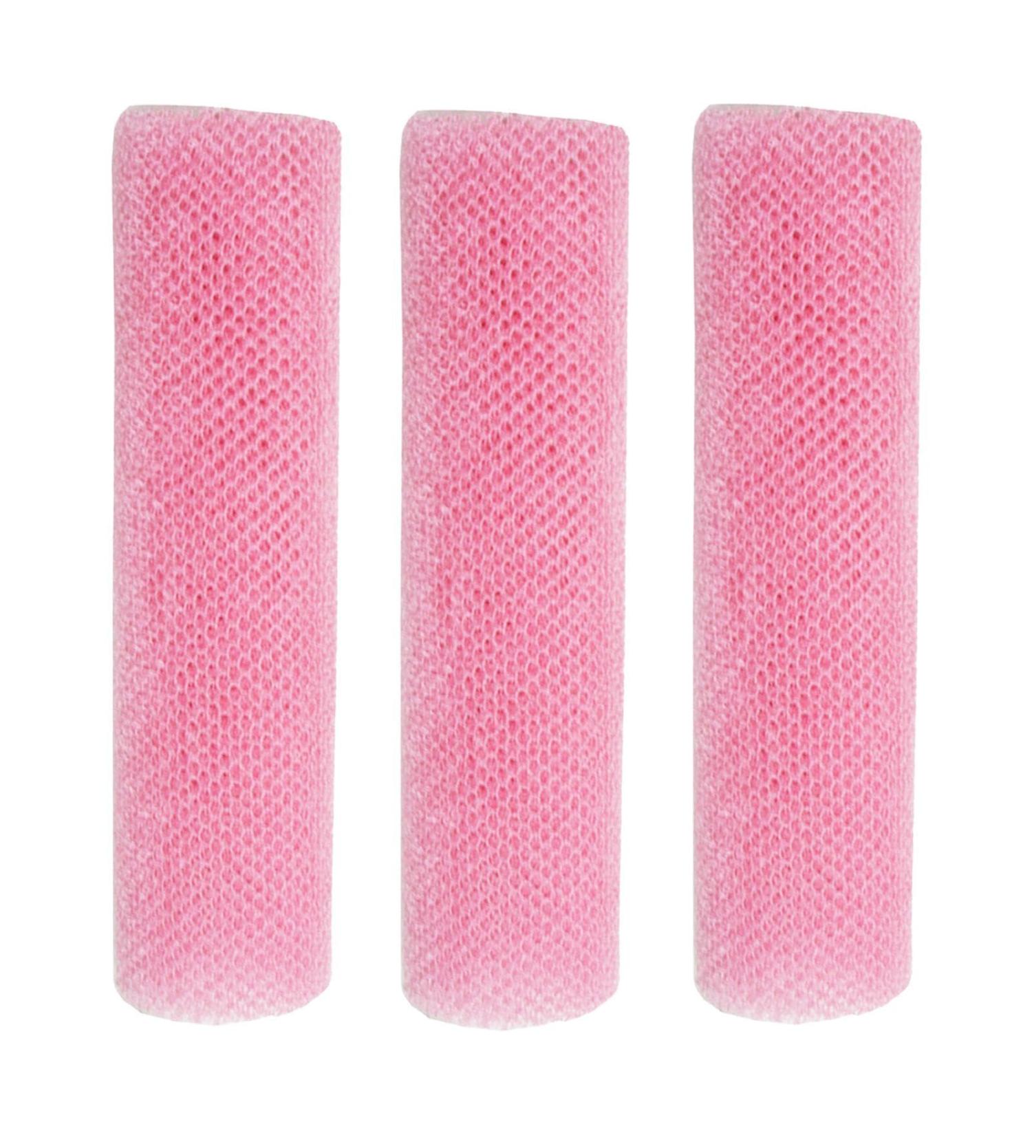 yanzisura Net Back Scrubber for Shower - Net Scrubber Nylon Mesh Skin Smoother Bath Towel | Elastic Bath Sponges for Daily Use Women & Men Bathing Pink - Buy Online on GoSupps.com