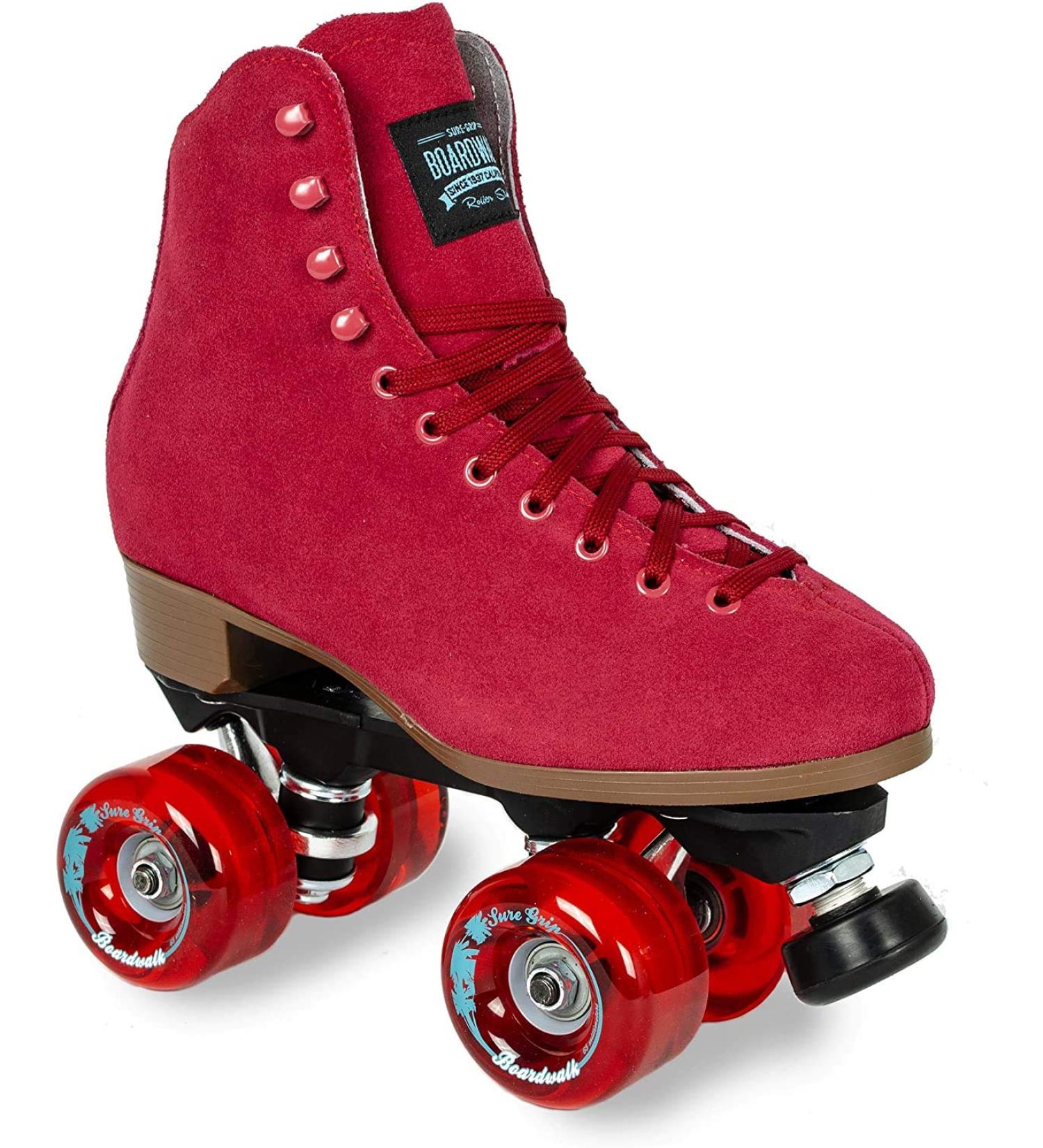 Sure-Grip Red Boardwalk Skates Outdoor Mens 6