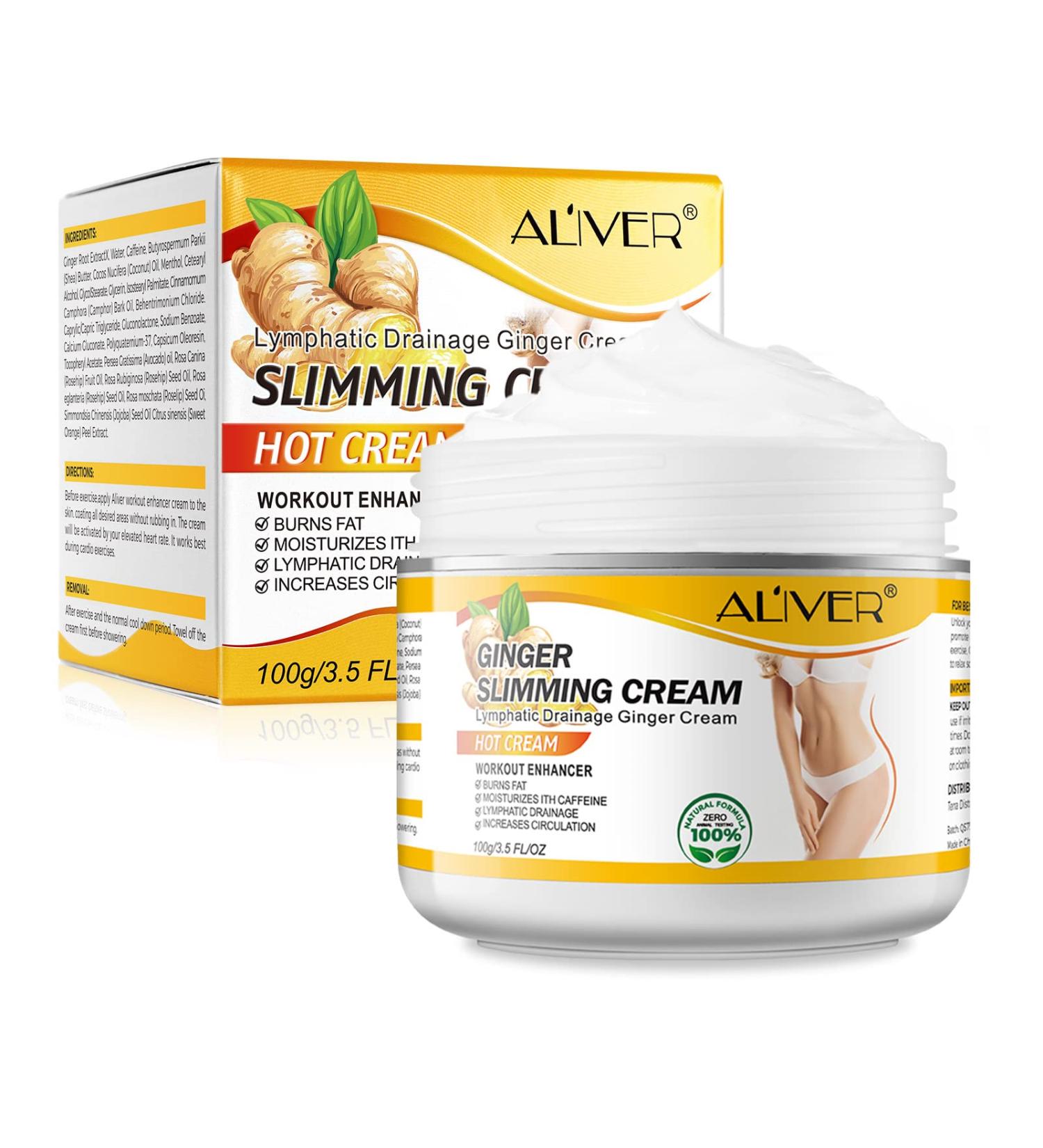 Ginger Fat Burning Cream - Anti-Cellulite Slimming Gel for Weight Loss and Body Contouring - Buy Online on GoSupps.com