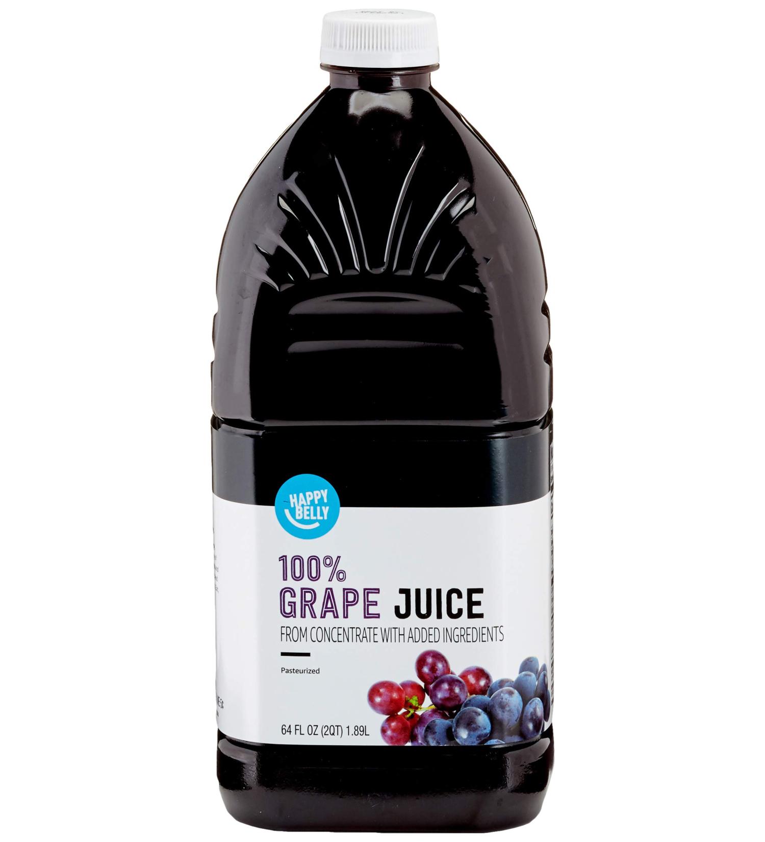 Happy Belly Grape Juice from Concentrate 64oz - Amazon Brand - Buy Online on GoSupps.com