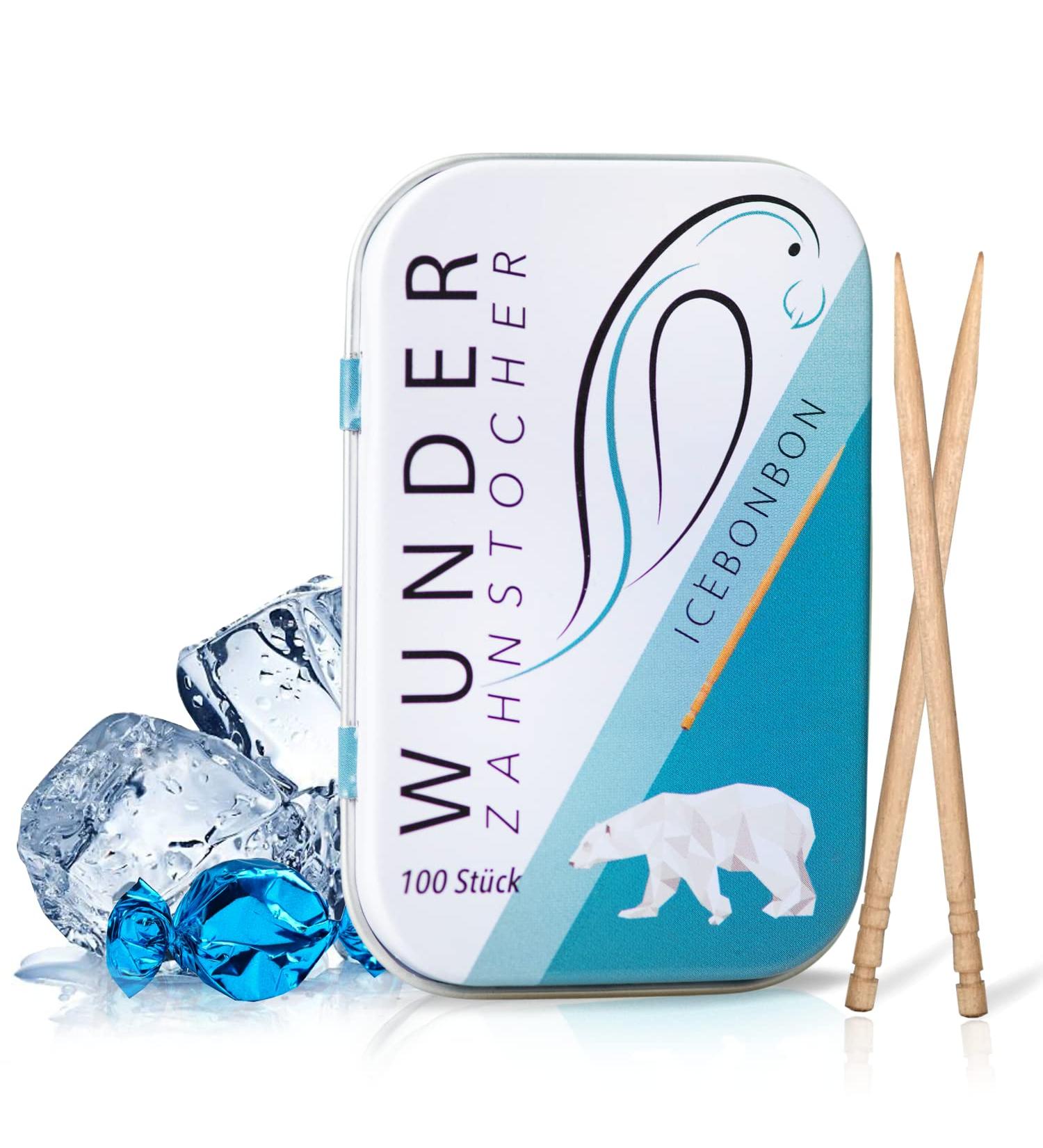 Flavoured Toothpicks for Fresh Breath and Teeth Cleaning - Sugar-Free Vegan Icebonbon - Stop Nail Biting - Chewing Gum Plastic-Free - Ice Candy - Buy Online on GoSupps.com