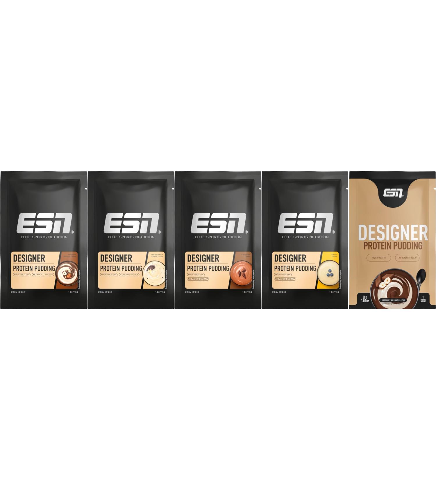 ESN Designer Protein Pudding 5 x 30 g Sample Sample Bundle mixed (Pack of 5) mixed (Pack of 5)
