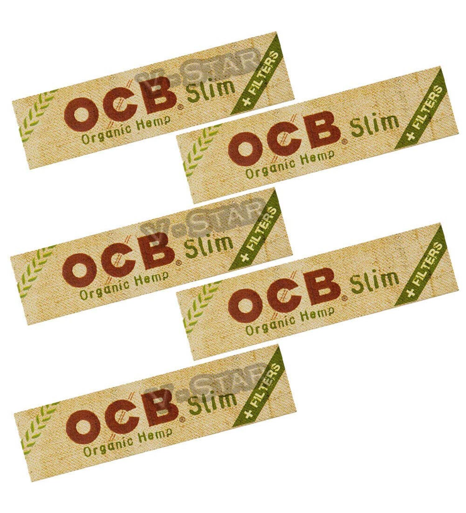 OCB Organic Hemp Rolling King Size Slim Papers + Filters (5)