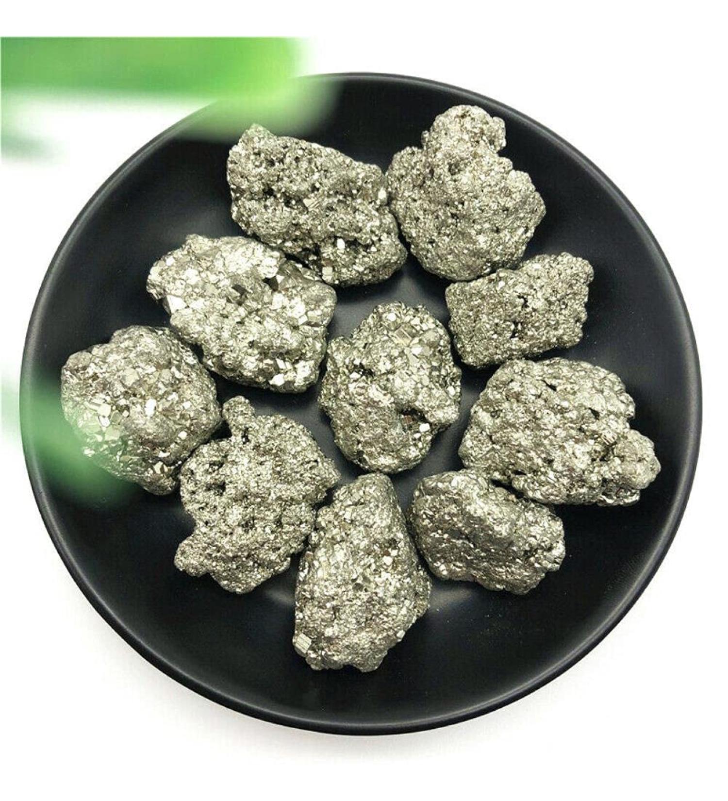Room Decoration 1pc Natural Iron Pyrite Cluster Crystal Stone Rough Display Specimen Minerals Natural Stones and Minerals Stone Natural Stones