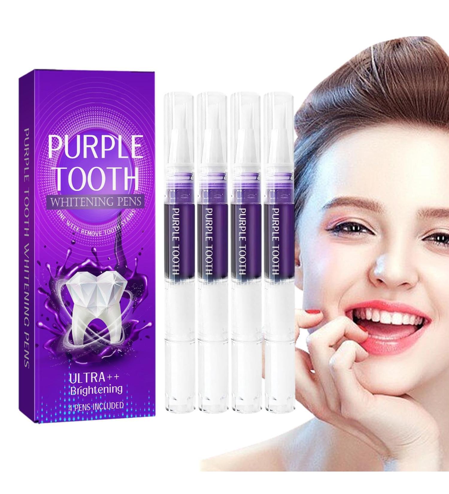 Tooth Whitening Gel - No Sensitivity Travel-Friendly Purple Pin for Home & On-the-Go Dental Care - Buy Online on GoSupps.com