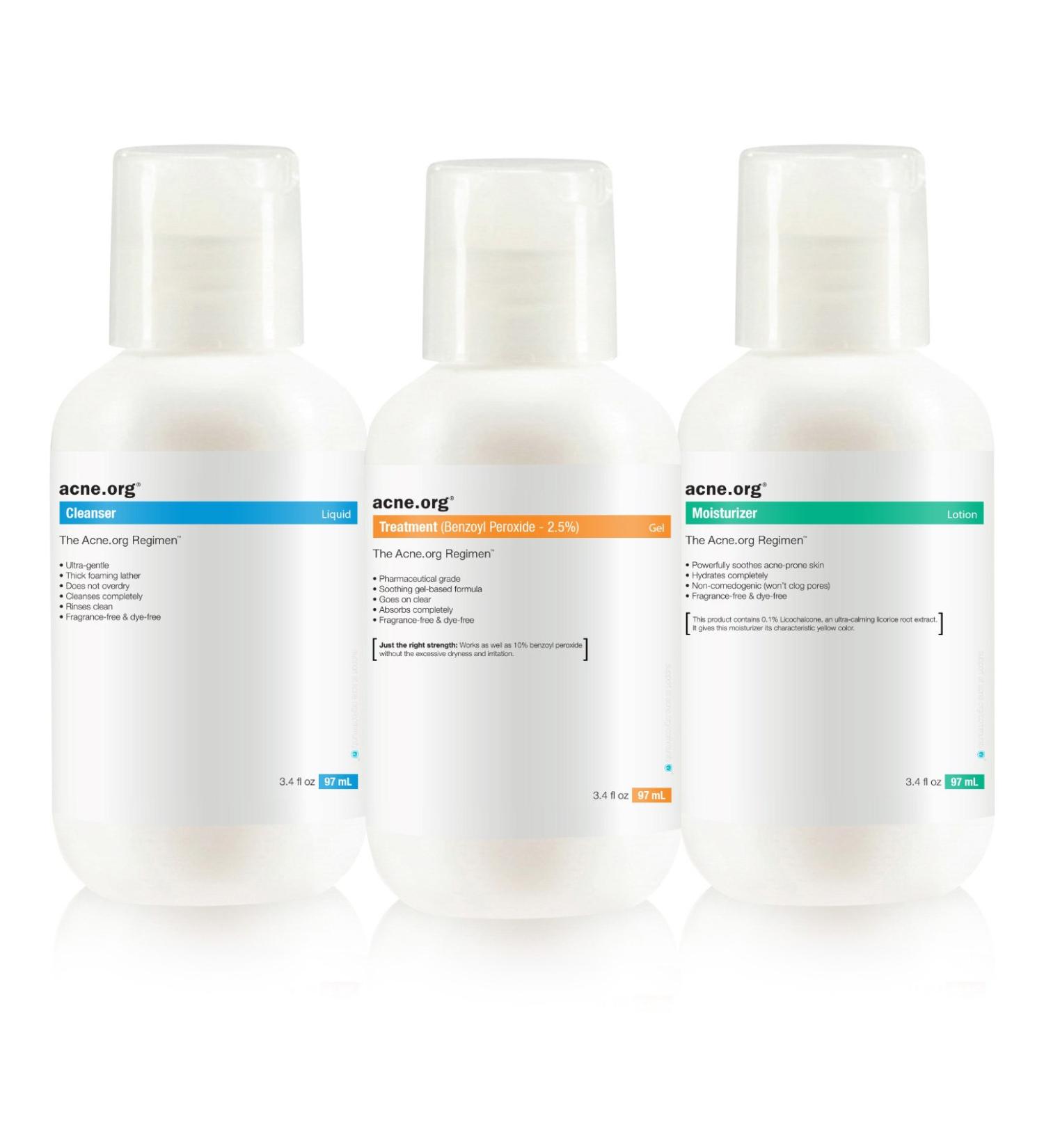 Acne.org Regimen Travel Size - Complete Treatment Kit for Clear Skin - Buy Online on GoSupps.com