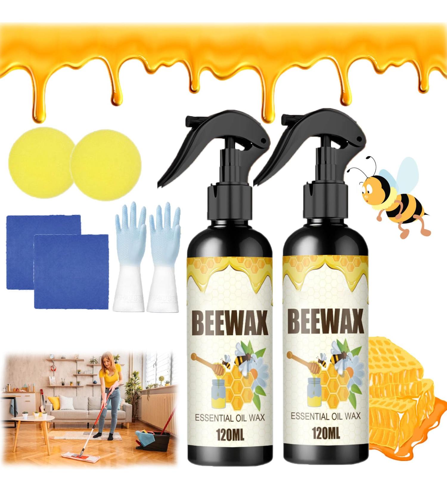 Natural Micro-Molecularized Beeswax Spray Beeswax Furniture Polish Bees Wax Furniture Polish And Cleaner Antique Furniture Cleaner Beeswax For Wood (2PC) - Buy Online on GoSupps.com