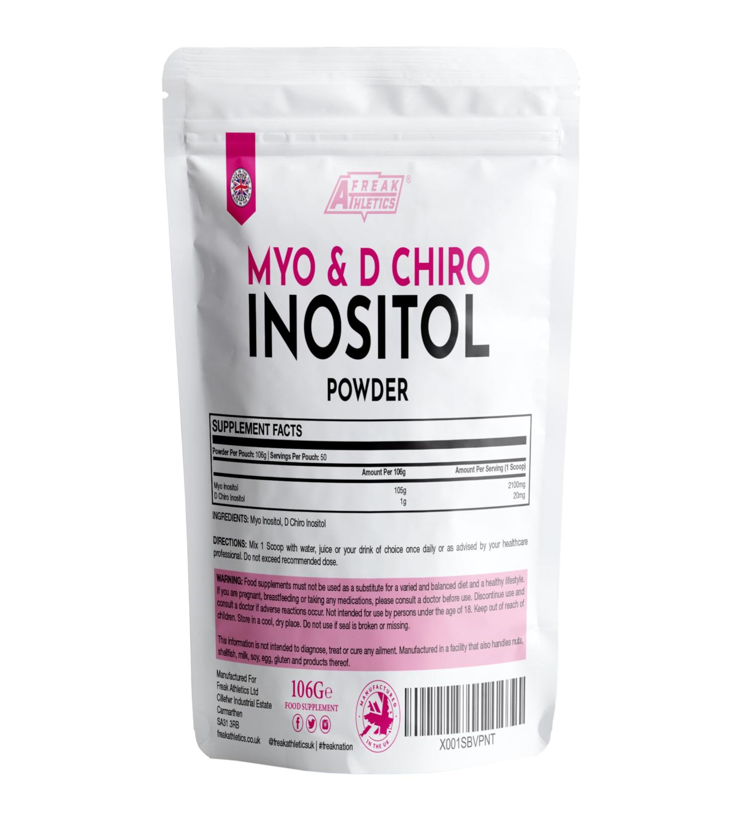 Myo & D Chiro Inositol Powder 106g - Supports Women with PCOS - Promotes Hormonal Balance & Normal Ovarian Function - Buy Online on GoSupps.com
