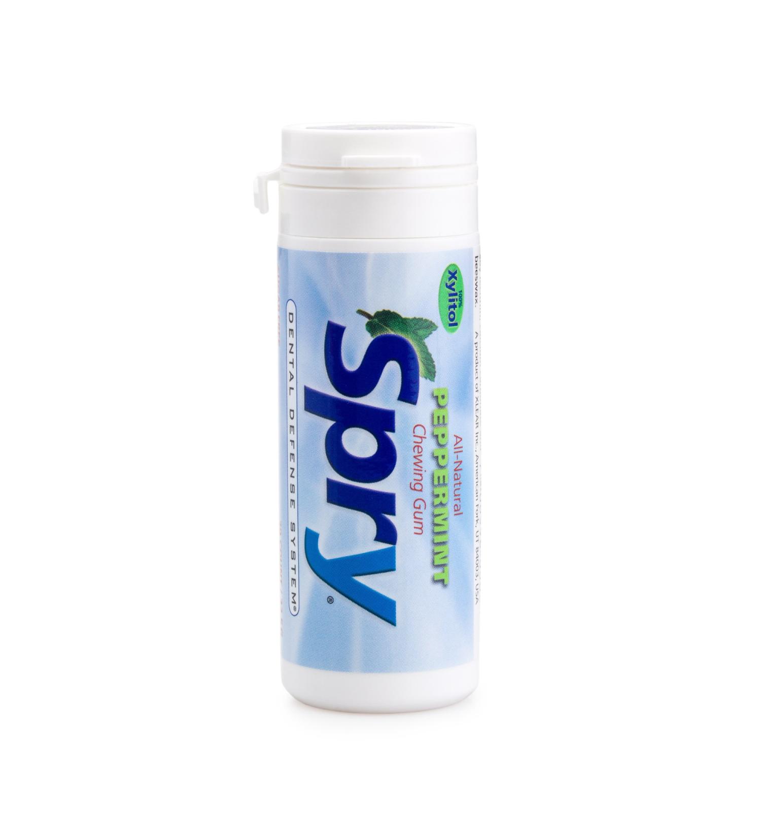 Xlear Spry Peppermint Sugar-Free Chewing Gum - 27 Pieces | Fresh Breath & Oral Health - Buy Online on GoSupps.com