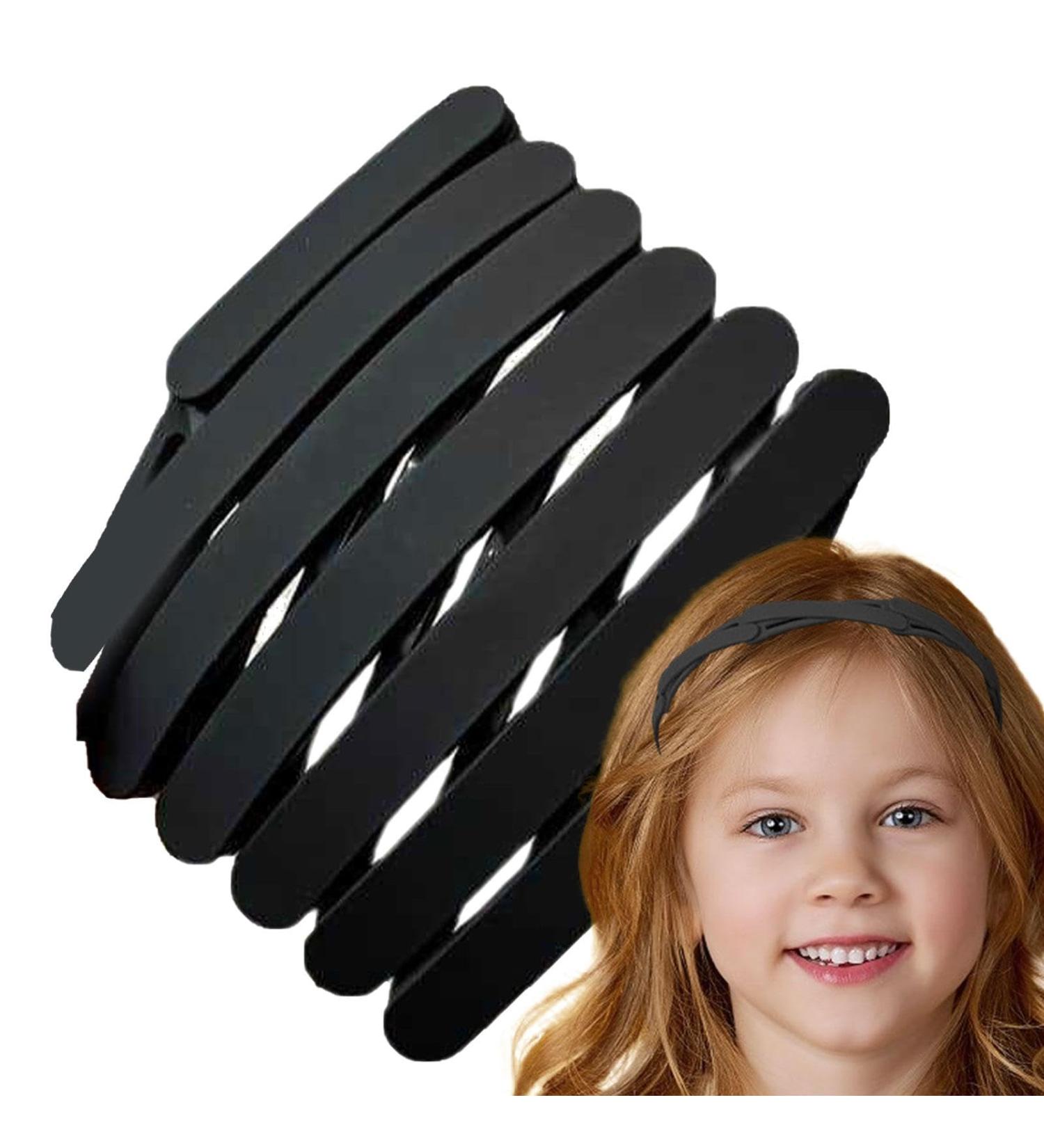 Cyhamse Hair Band for Washing Face Portable Small Folding Headbands | Women Spa Headband Face Wash Headband Thin Makeup Headbands for Makeup Skincare Black - Buy Online on GoSupps.com