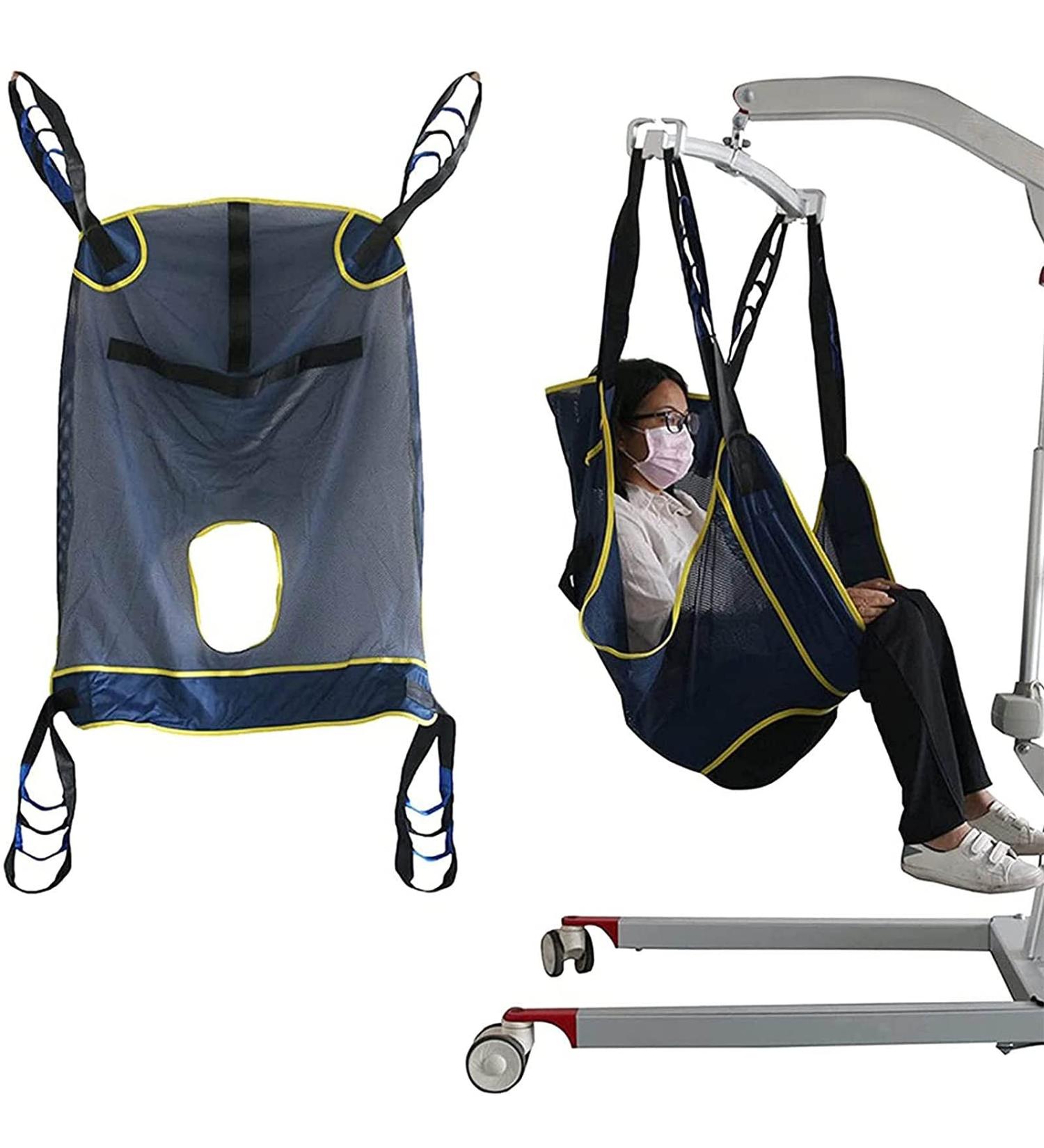 Large Mesh Sling Reusable Transfer Sheet Full Body Aids Bed Positioning Pad Patient Elderly Transfer Blanket for Bed Positioning Lifting Gait Belt Transfer Belts - Buy Online on GoSupps.com