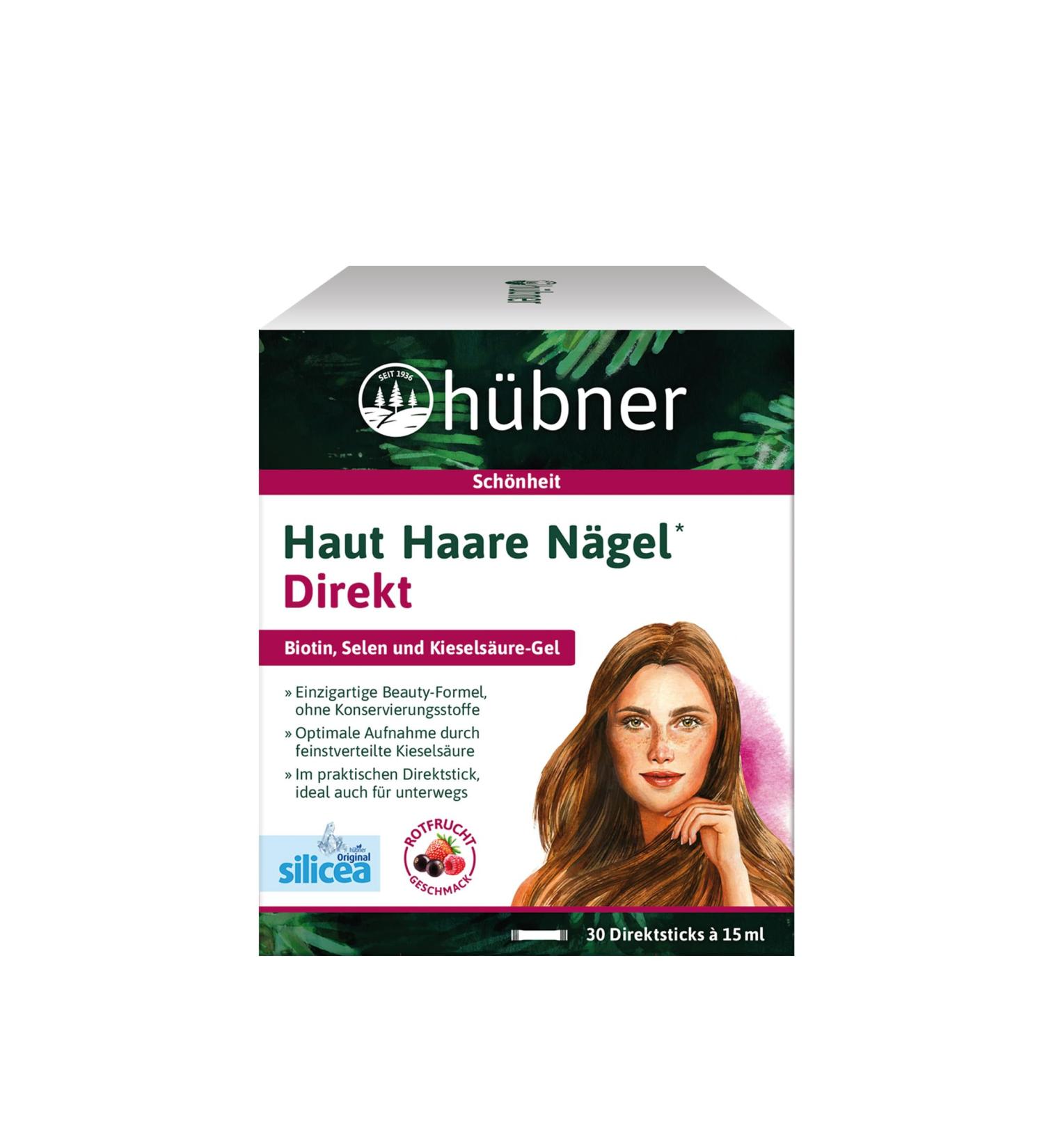 H bner Original Silicea Direct Sticks | Silica Gel with Biotin for Skin Hair & Nails | Red Fabric Taste Dietary Supplement - Buy Internationally - Buy Online on GoSupps.com