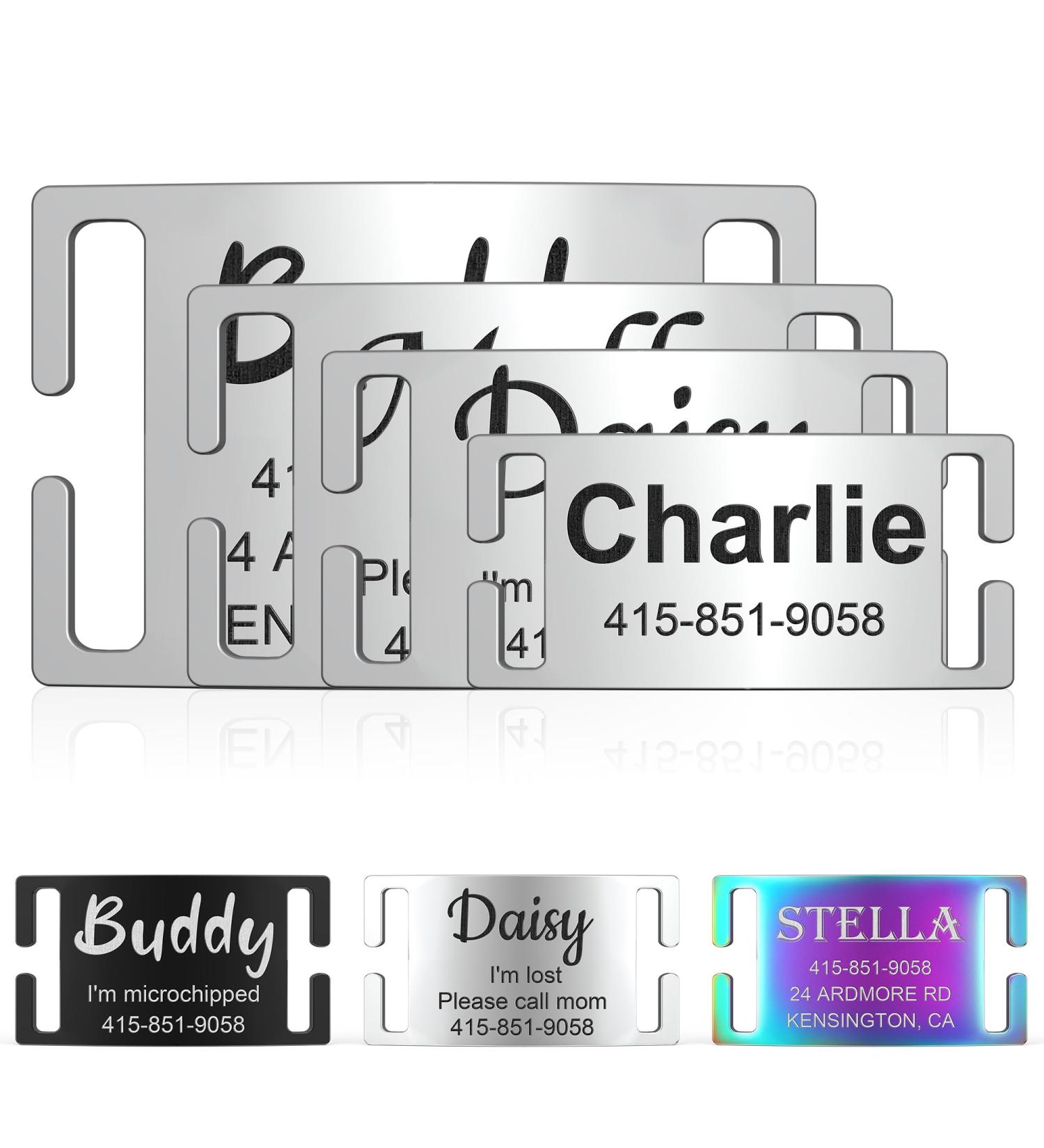 Personalized Gisurey Dog Tag - Engraved Durable & Noiseless Design for Your Furry Friend | International Shipping - Buy Online on GoSupps.com