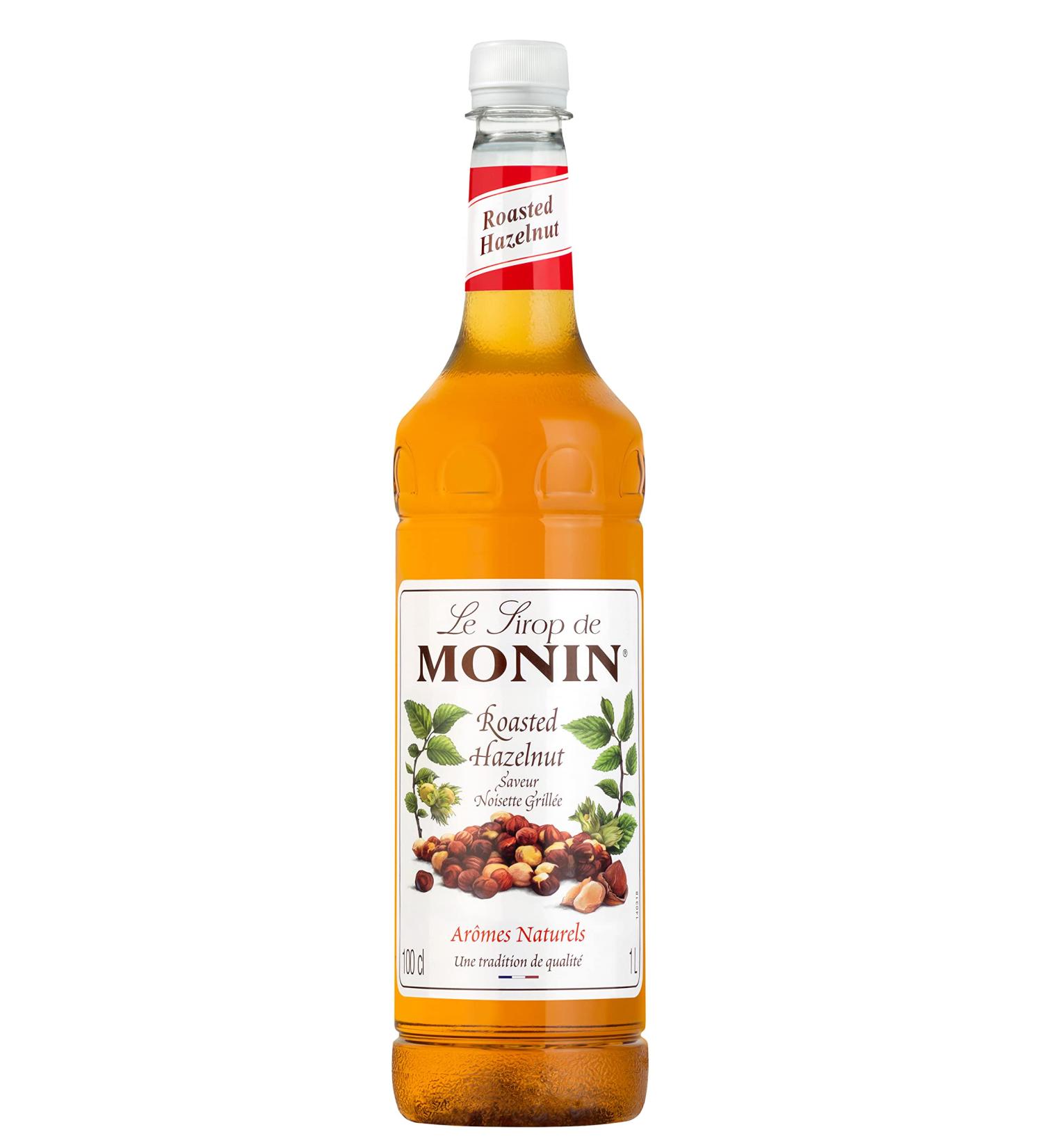 Monin Roasted Hazelnut Syrup - 1L Bottle - Premium Flavoring Syrup - Buy Online on GoSupps.com