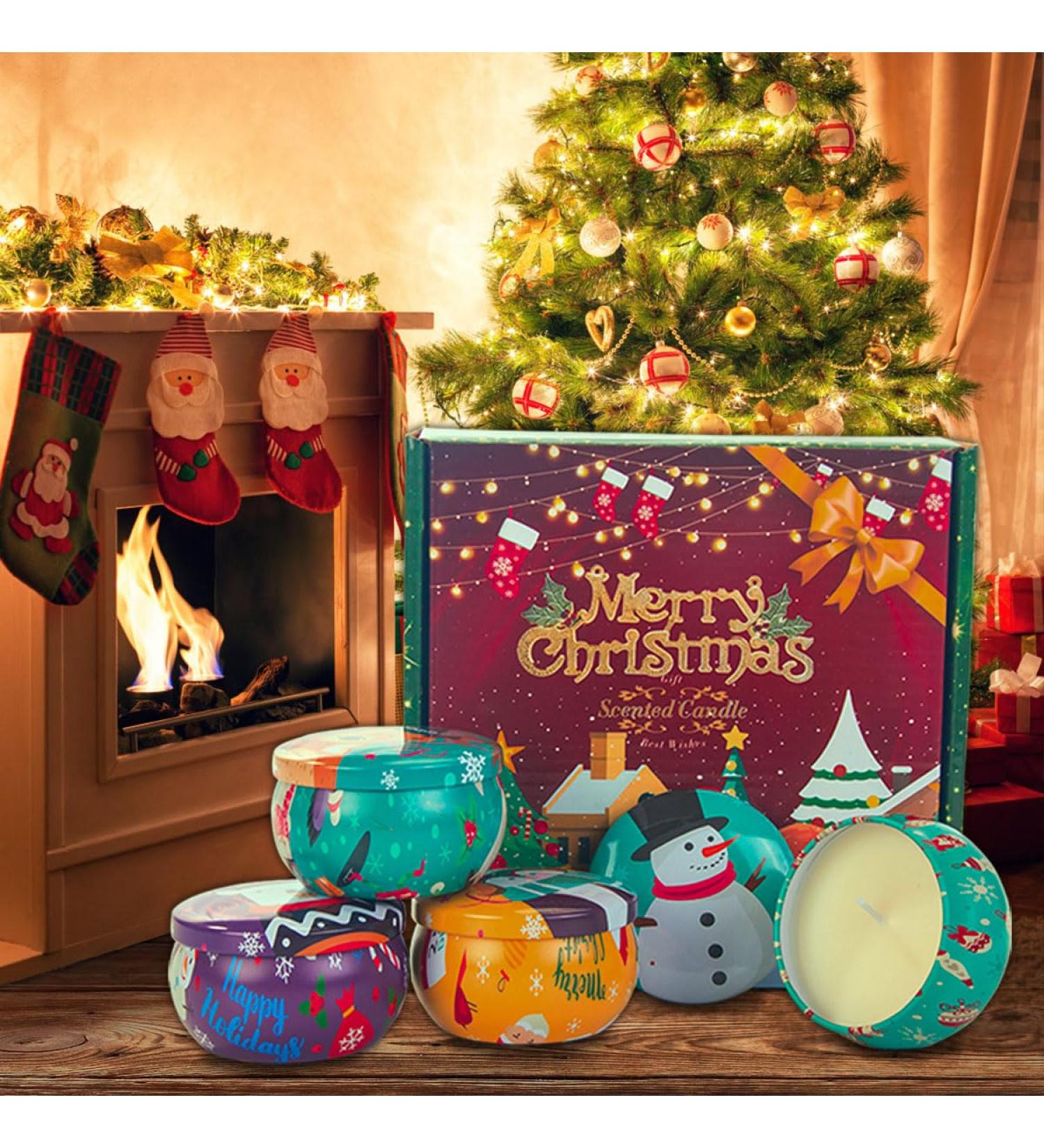 Scented Candles Gift Set for Women | 4 Pack Aromatherapy Candles | Natural Soy Wax for Stress Relief | Perfect Gift for Christmas Birthdays & Mother's Day - Buy Online on GoSupps.com