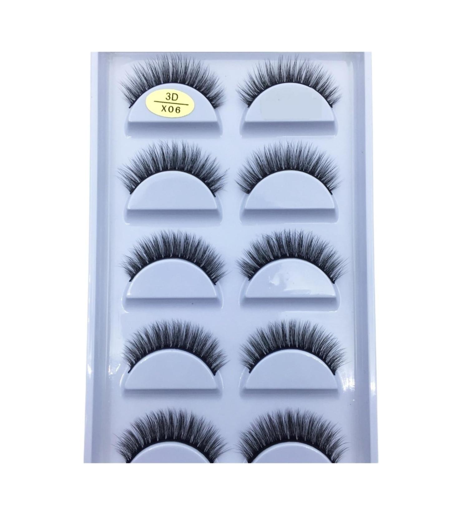 UAMOU 10/50 Boxes 37 Style 5 Pairs Natural 3D False Eyelashes Makeup Fake Eye Lashes Faux Cils Make Up Beauty Maquillaje Cheerfully (Color : 5Pairs X06 Size : 20 Boxes 100Pairs) - Buy Online on GoSupps.com