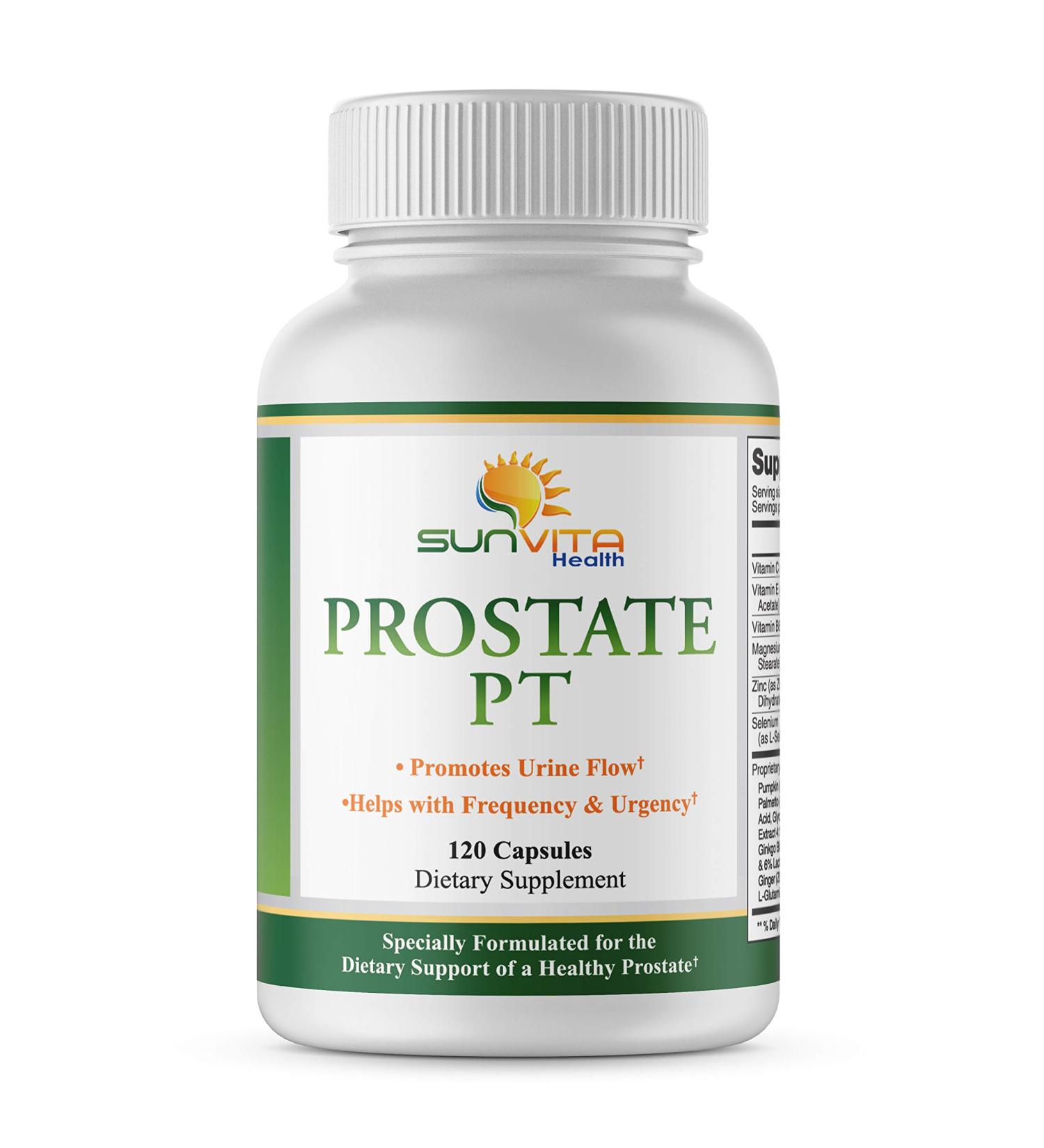 SunVita Health - Prostate Formula- Helps with Frequency and Urgency - 120 Capsules - Contains Saw Palmetto and Beta Sitosterol