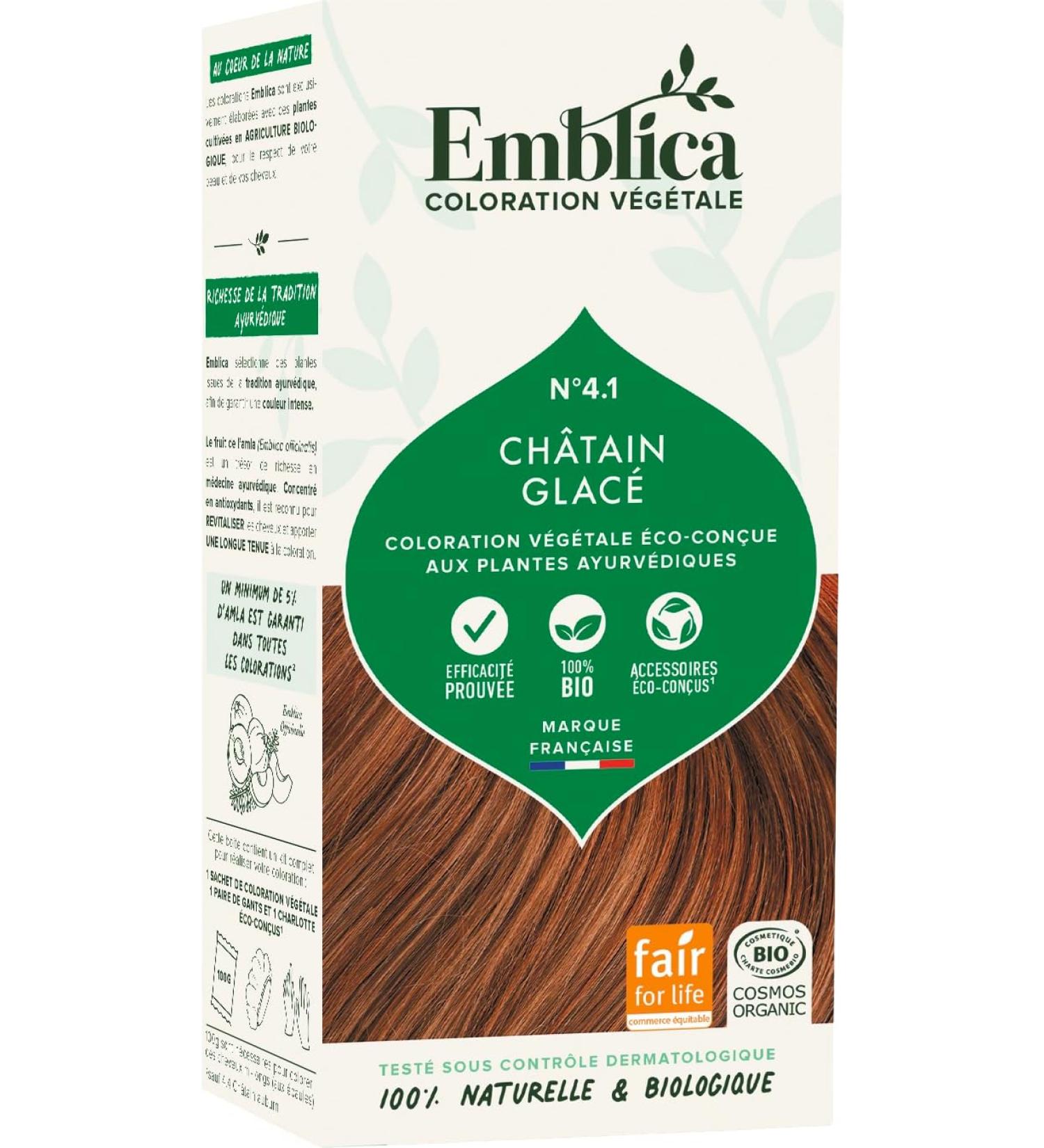 Emblica Organic Plant-Based Hair Color | No 5.1 Light Brown | Preservative Free | Rich in Amla | 100 g