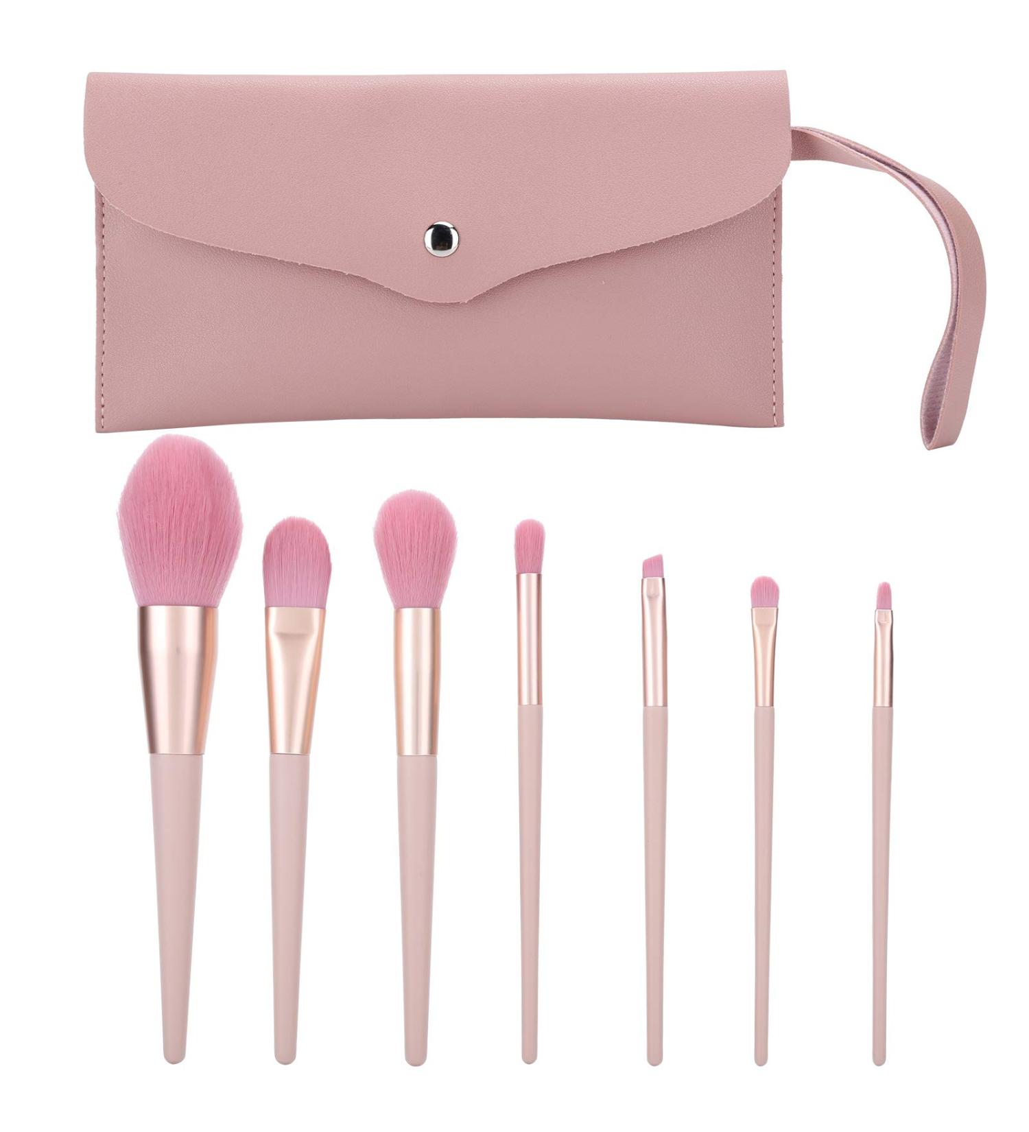 Verdant Touch 7pcs Makeup Brush Set Blusher Powder Foundation Concealer Brush Set with Bag - Buy Online on GoSupps.com