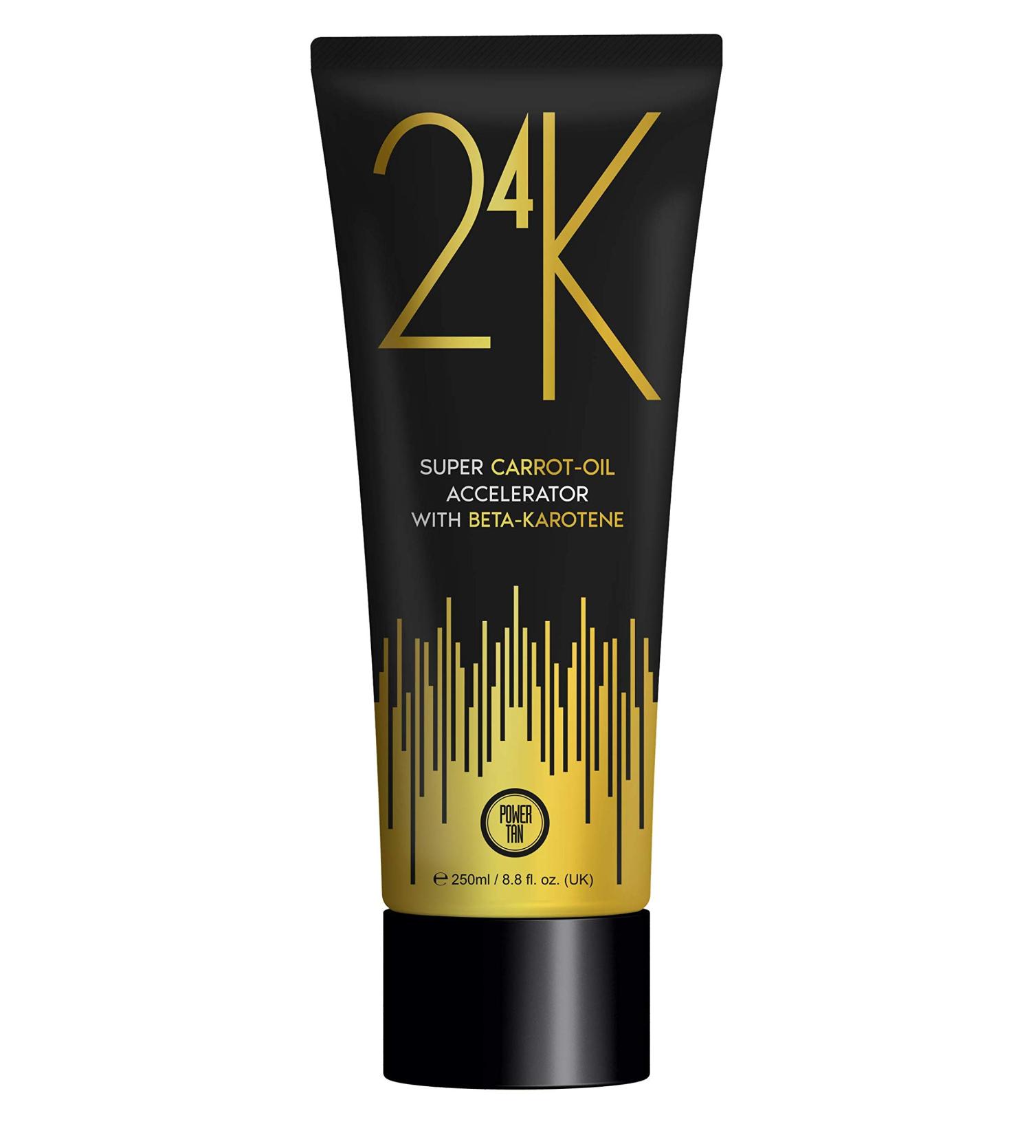 Power Tan 24K Super Carrot Oil Tanning Accelerator 250ml - Fast-Acting Sunbed Lotion - Buy Online on GoSupps.com