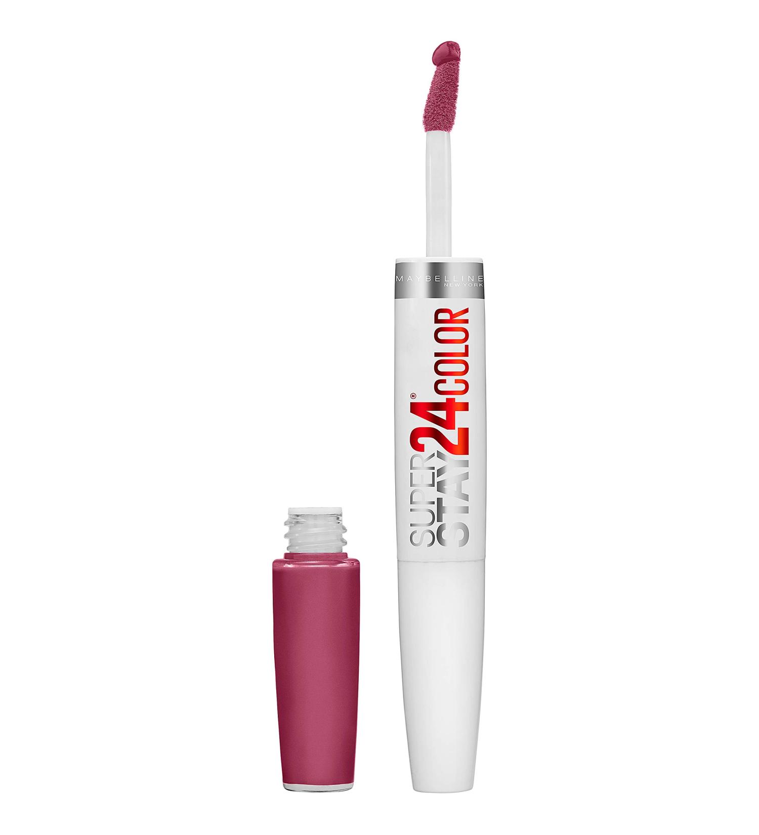 Maybelline Super Stay 24-Hour Liquid Lipstick & Balm Set - Relentless Ruby | Long Lasting, Highly Pigmented Color | Ruby Red Shade | 1 Count - Buy Online on GoSupps.com