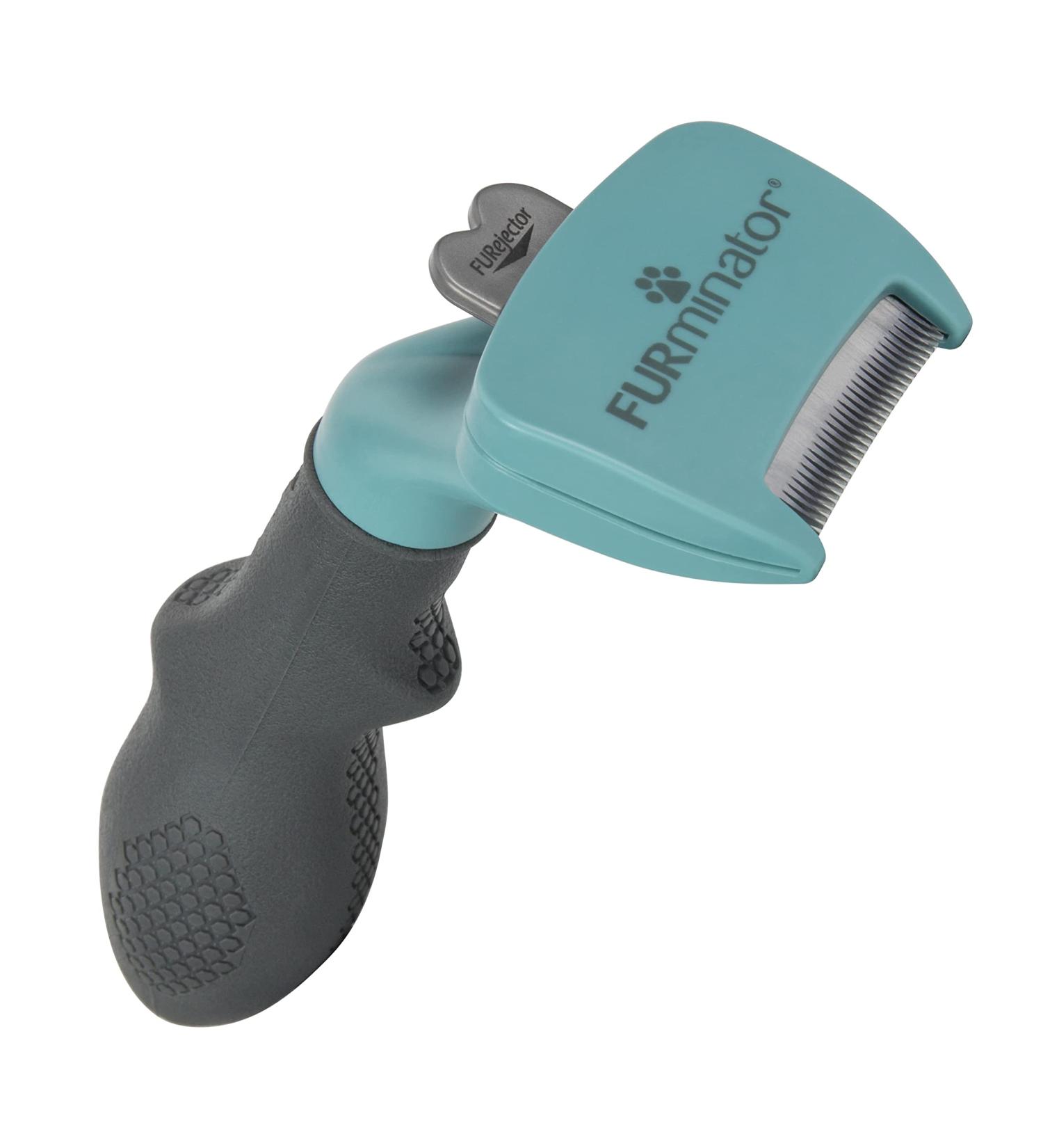 Furminator Deshedding Tool for Long-Haired Cats - Size S | Enhanced Version 2.0 Cat Brush for Small Cats - Effectively Removes Undercoat - Buy Online on GoSupps.com