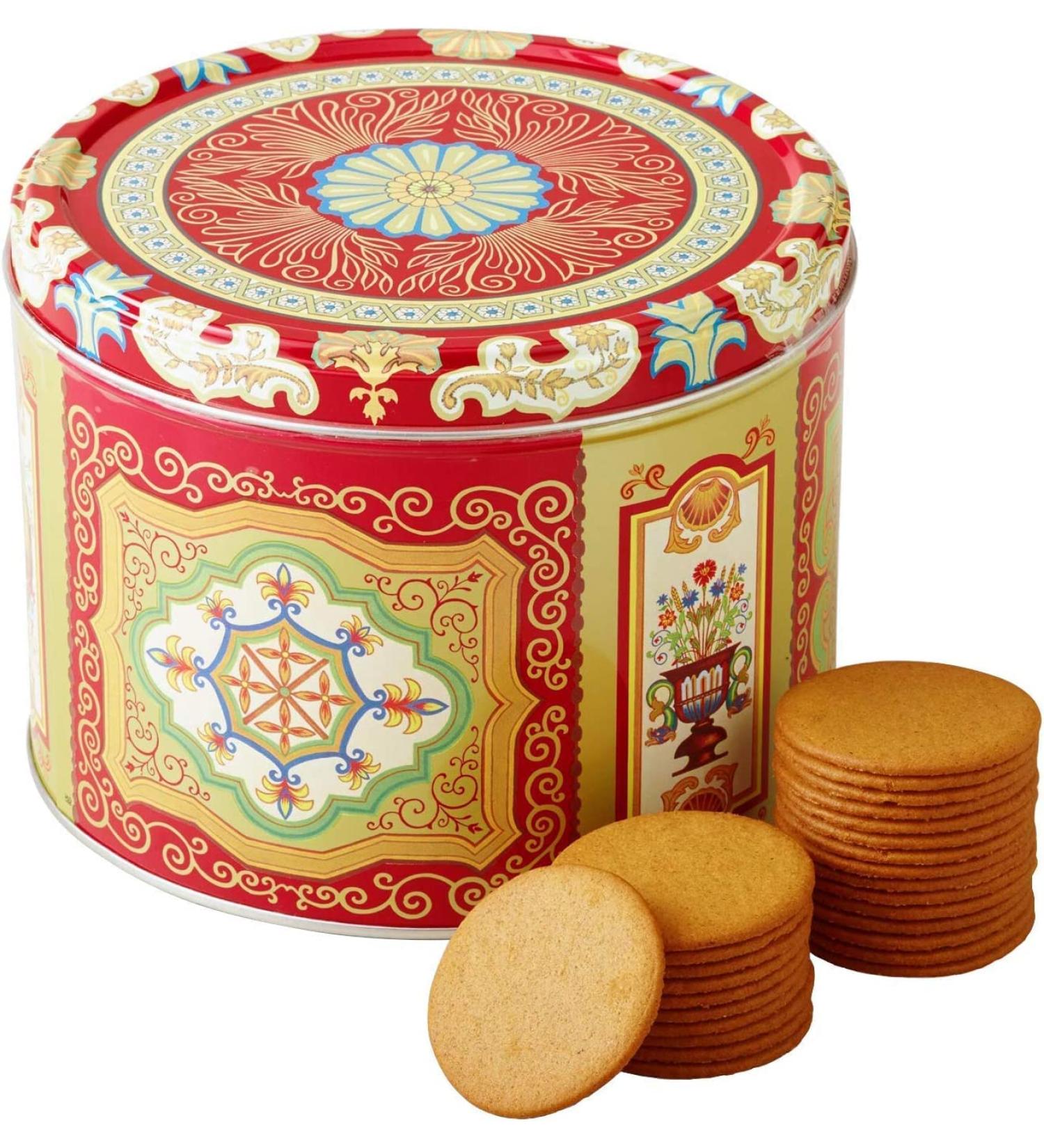 Nyakers Pepparkakor Swedish Ginger Snaps Vegan Cookies Dairy-Free Snacks Gourmet Cookies Food Gift for Christmas Thanksgiving Packed in Beautiful Tin - 26.45oz Sold by Essential Products - Buy Online on GoSupps.com