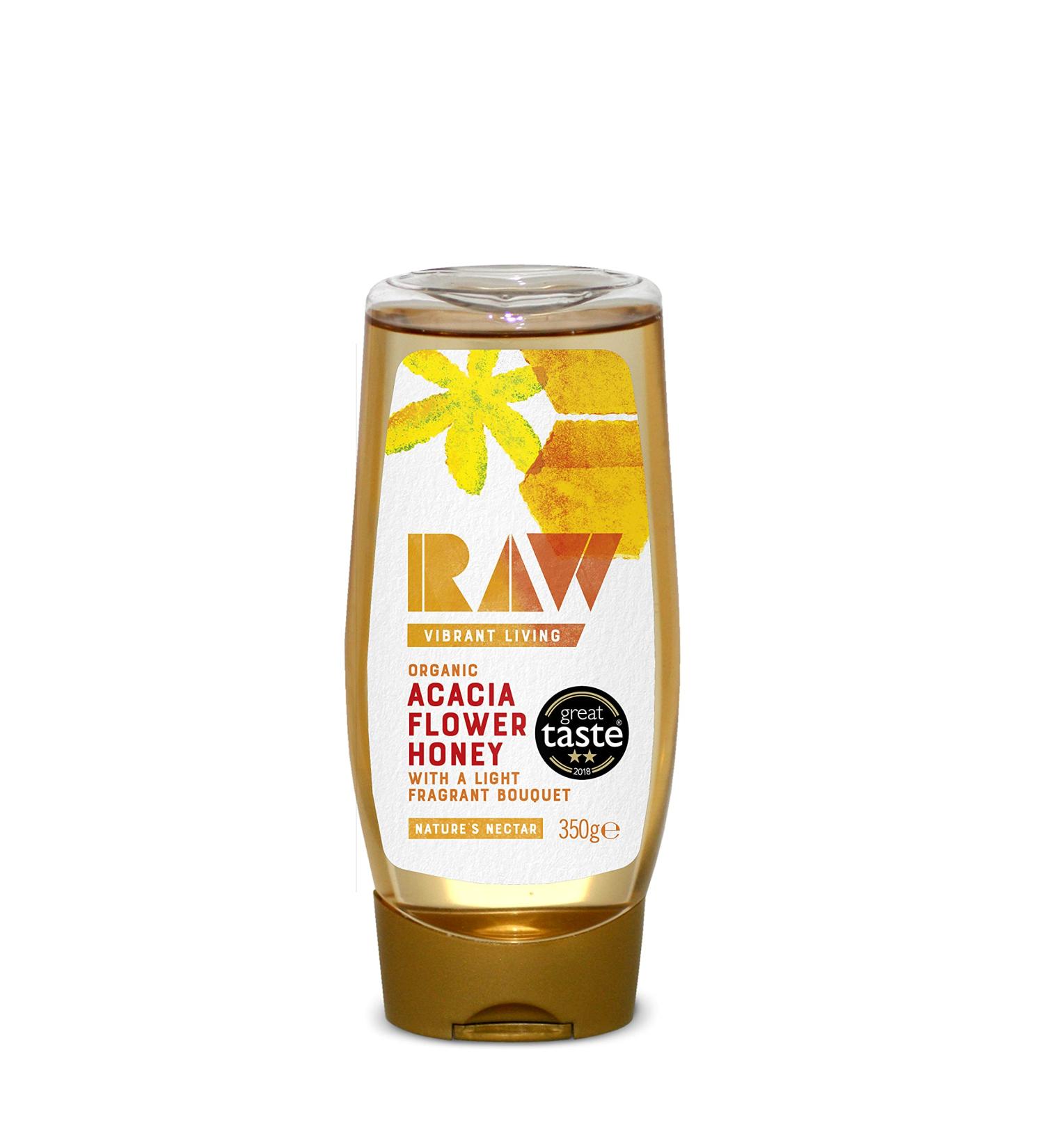 Raw Health Organic Acacia Honey 350 g - Buy Online on GoSupps.com