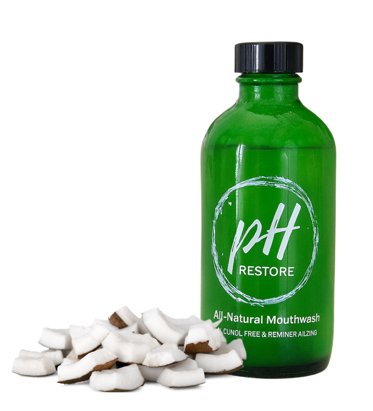 Jade Bloom pH Restore - All Natural Mouthwash with Coconut Oil - 4 oz