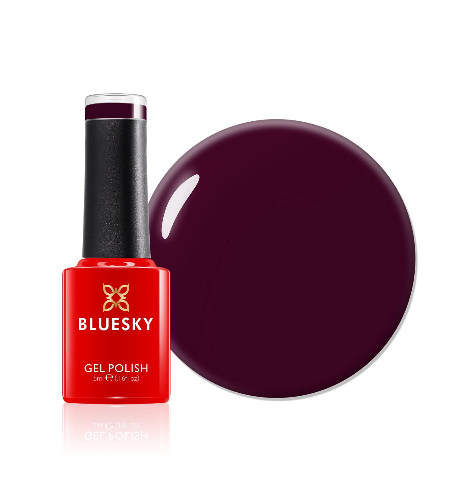 BLUESKY Gel Nail Polish Dark Maroon Mini A072 Red Long Lasting Chip Resistant 5 ml Requires Drying Under UV LED Lamp - Buy Online on GoSupps.com