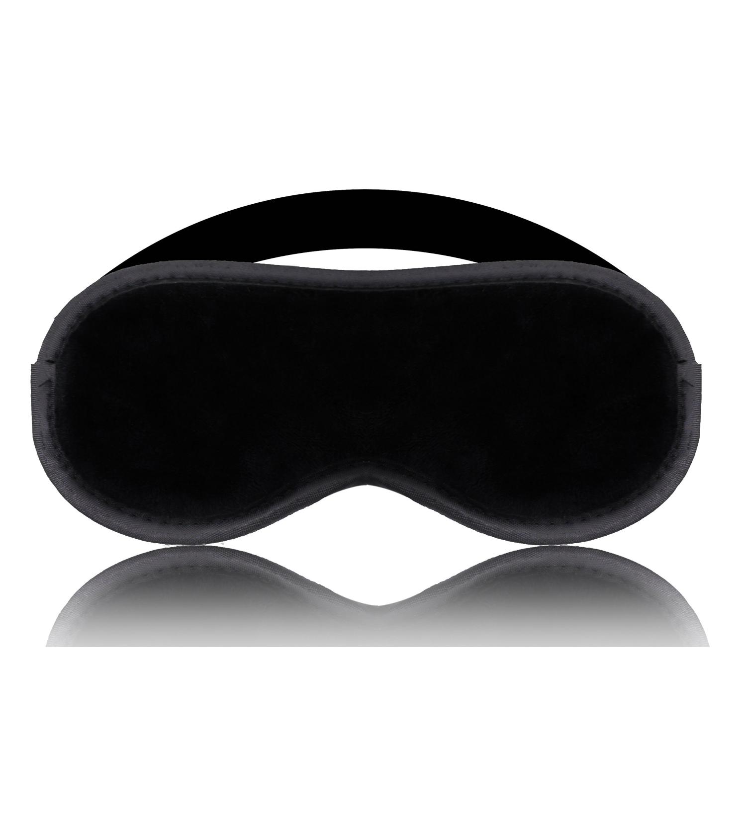 Ultra-Soft Velvet Sleep Mask & Blindfold for Comfortable Travel, Shift Work, and Meditation - Black - Buy Online on GoSupps.com