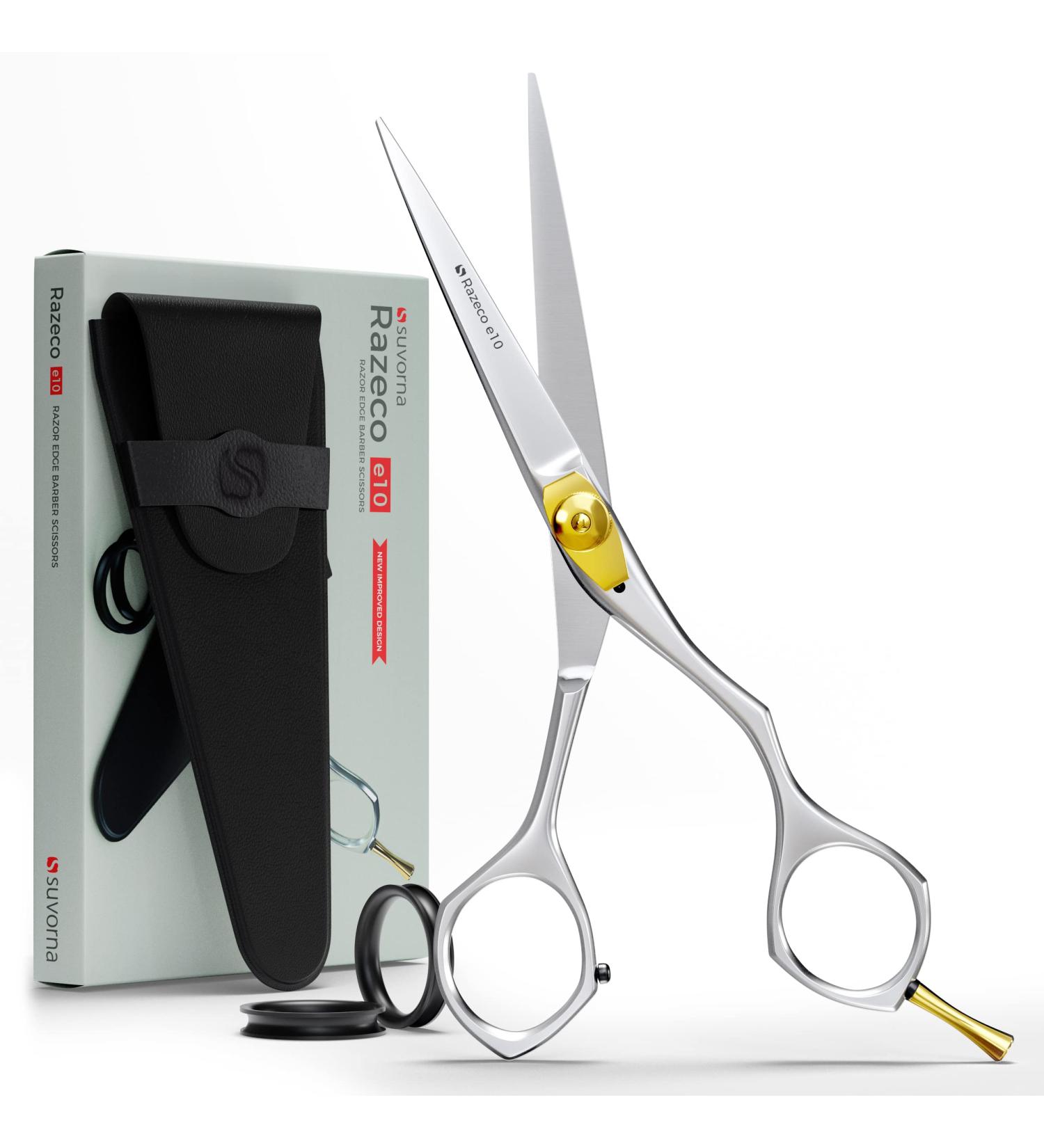 Suvorna 6 Professional Hair Cutting Scissors for Men, Women, & Kids - Barber Shears for Precision Haircuts - Buy Online on GoSupps.com