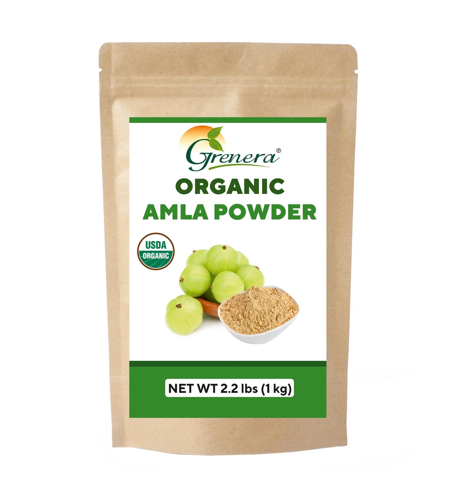 Organic Amla Powder (Amalaki/Indian Gooseberry) - 35.2 Ounce / 2.2 lb - Rich in Vitamin C USDA Organic Lab Tested for Purity Rich in ORAC value 2.2 Pound (Pack of 1) - Buy Online on GoSupps.com