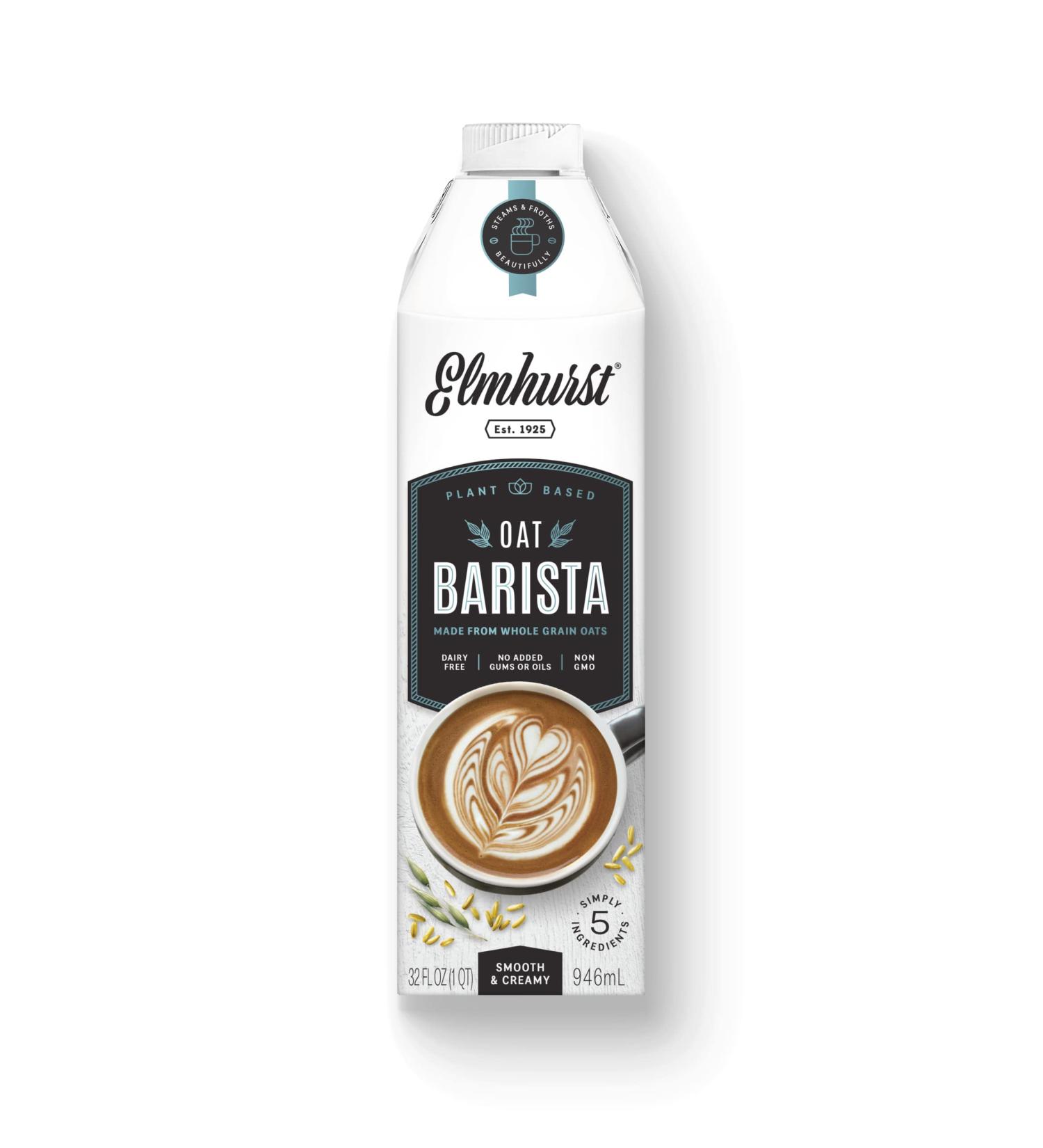 Elmhurst 1925 Barista Edition Oat Milk 32oz (Pack of 6) - Plant-Based & Vegan Options - Buy Online on GoSupps.com