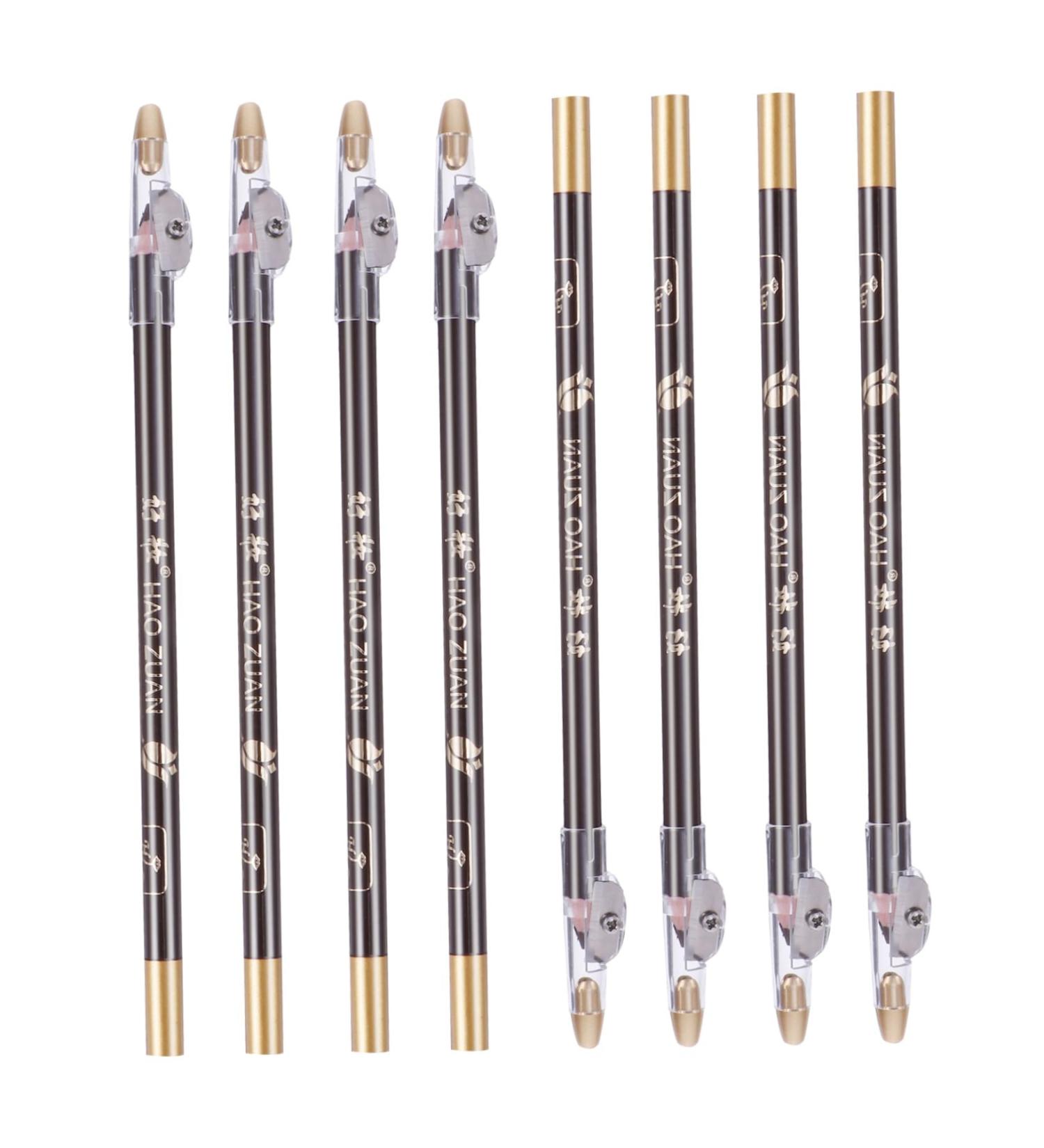 Healeved 8pcs Wooden Makeup Accessories Lead Pencils Sharpener Eyebrow Pencil 1 count (Pack of 1) Coffee - Buy Online on GoSupps.com