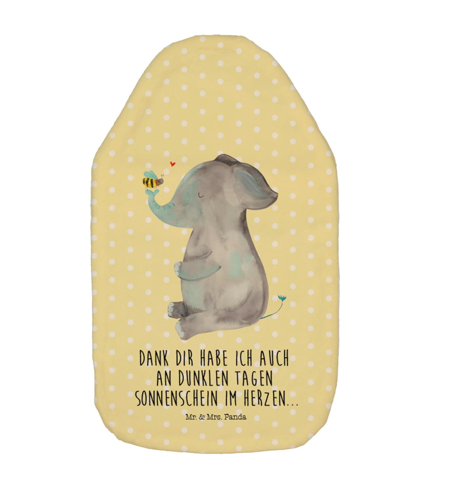 Mr. & Mrs. Panda Warm Bottle - Elefant Bee Heat Cover | Funny Animal Gift | Cozy Heat Pillows & Grain Cushions in Good Yellow - Buy Online on GoSupps.com