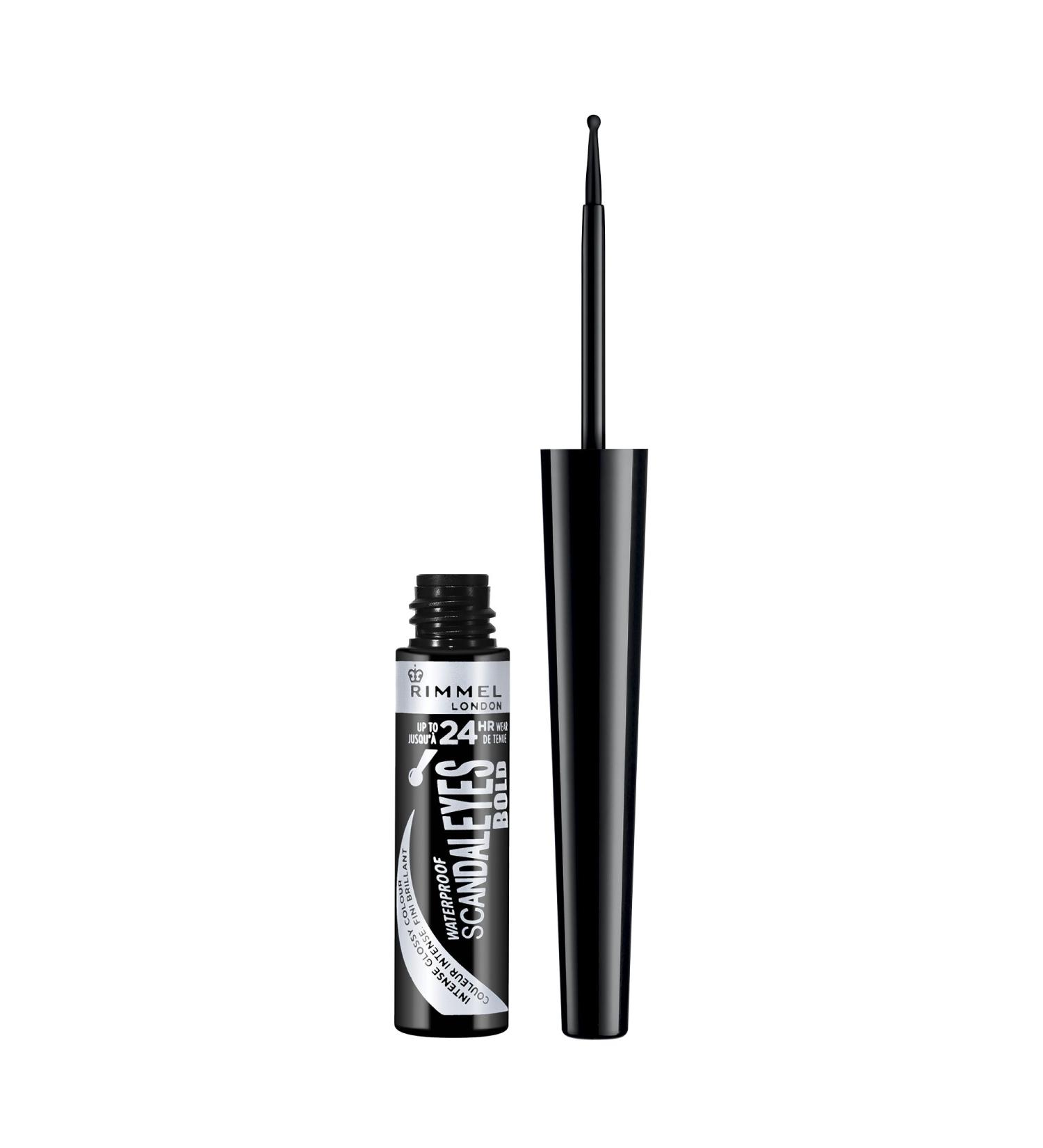 Rimmel Scandaleyes Liquid Liner 001 Black - 0.37 Fl Oz | Long-Lasting Eye Makeup - Buy Online on GoSupps.com